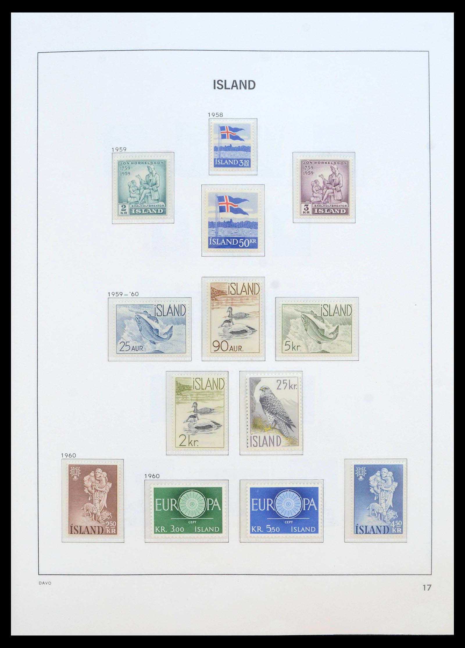 39882 0017 - Postzegelverzameling 39882 IJsland 1873-1989.