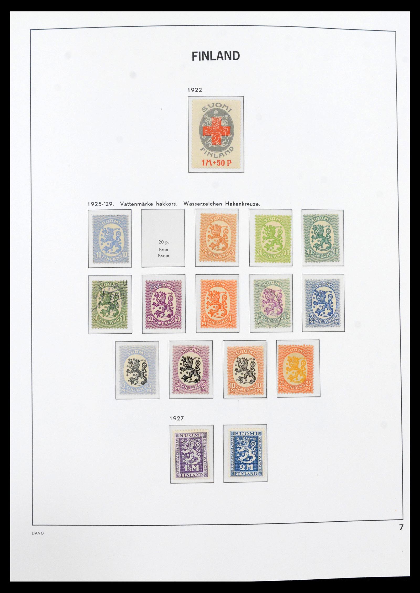 39884 0007 - Stamp collection 39884 Finland 1860-1979.