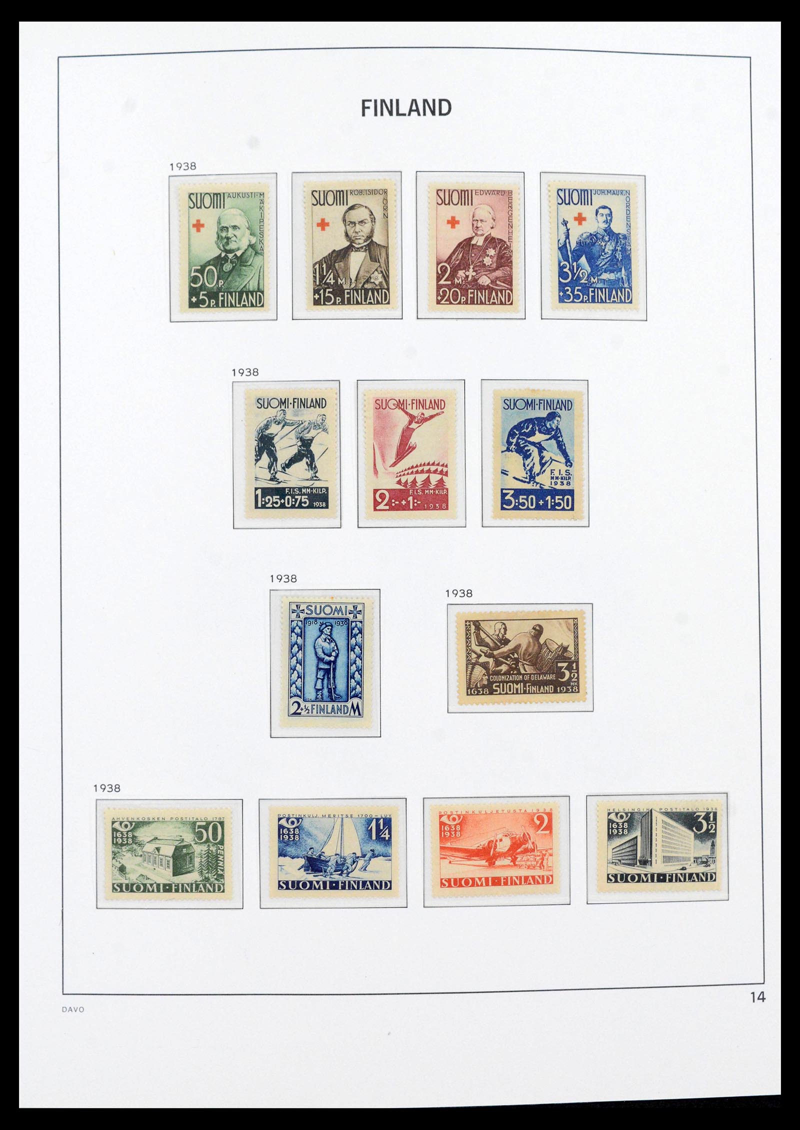 39884 0014 - Stamp collection 39884 Finland 1860-1979.