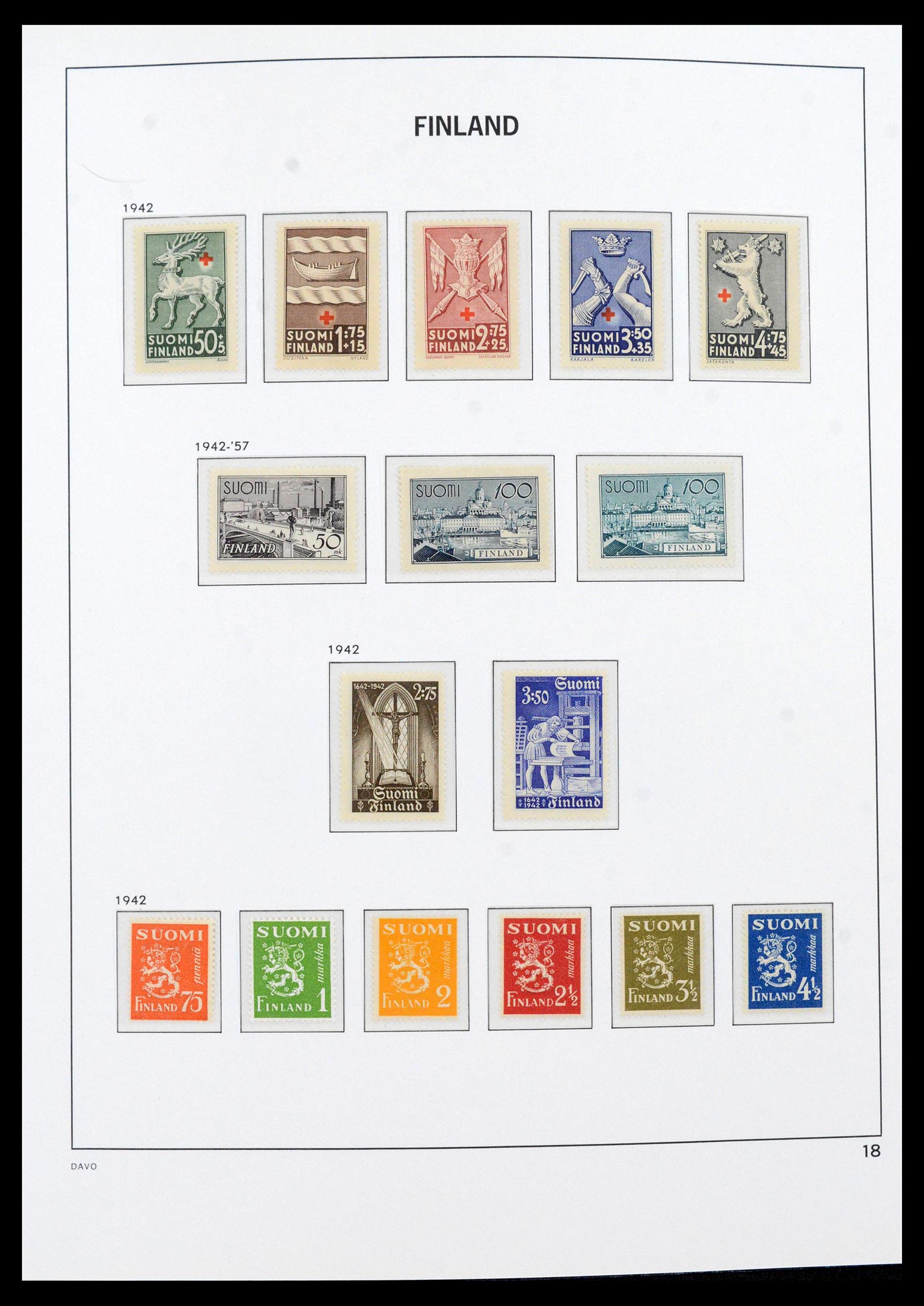 39884 0018 - Stamp collection 39884 Finland 1860-1979.