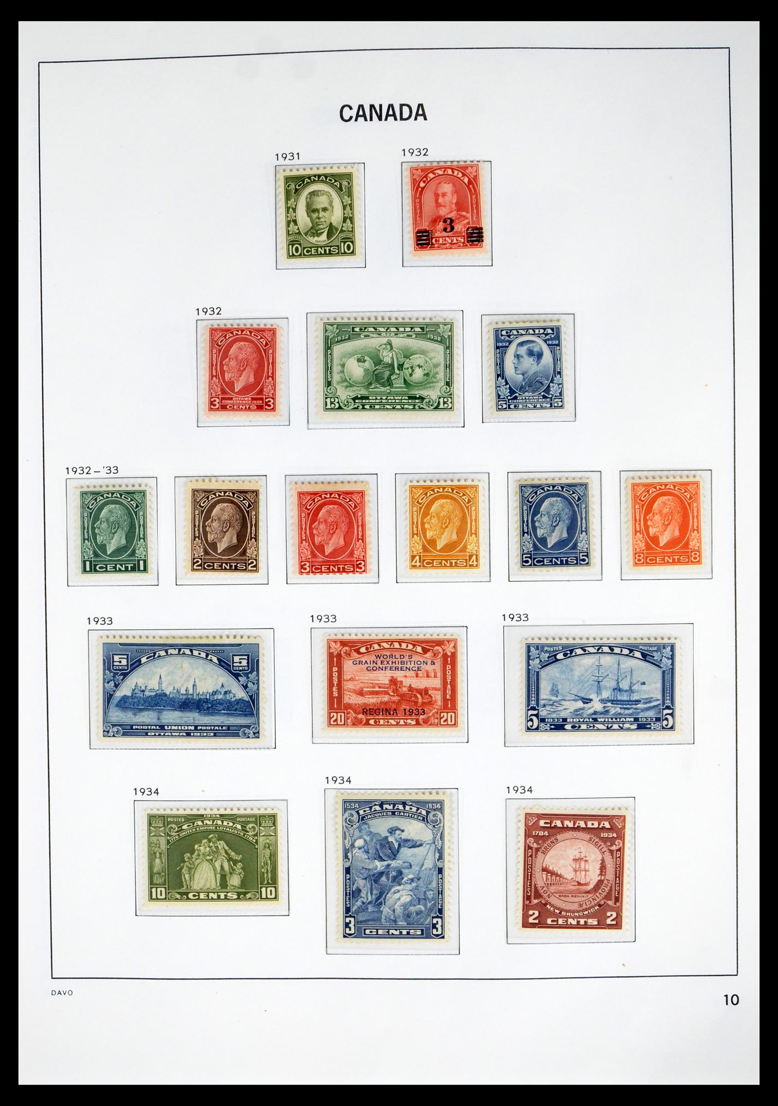 39886 0012 - Stamp collection 39886 Canada 1851-1987.