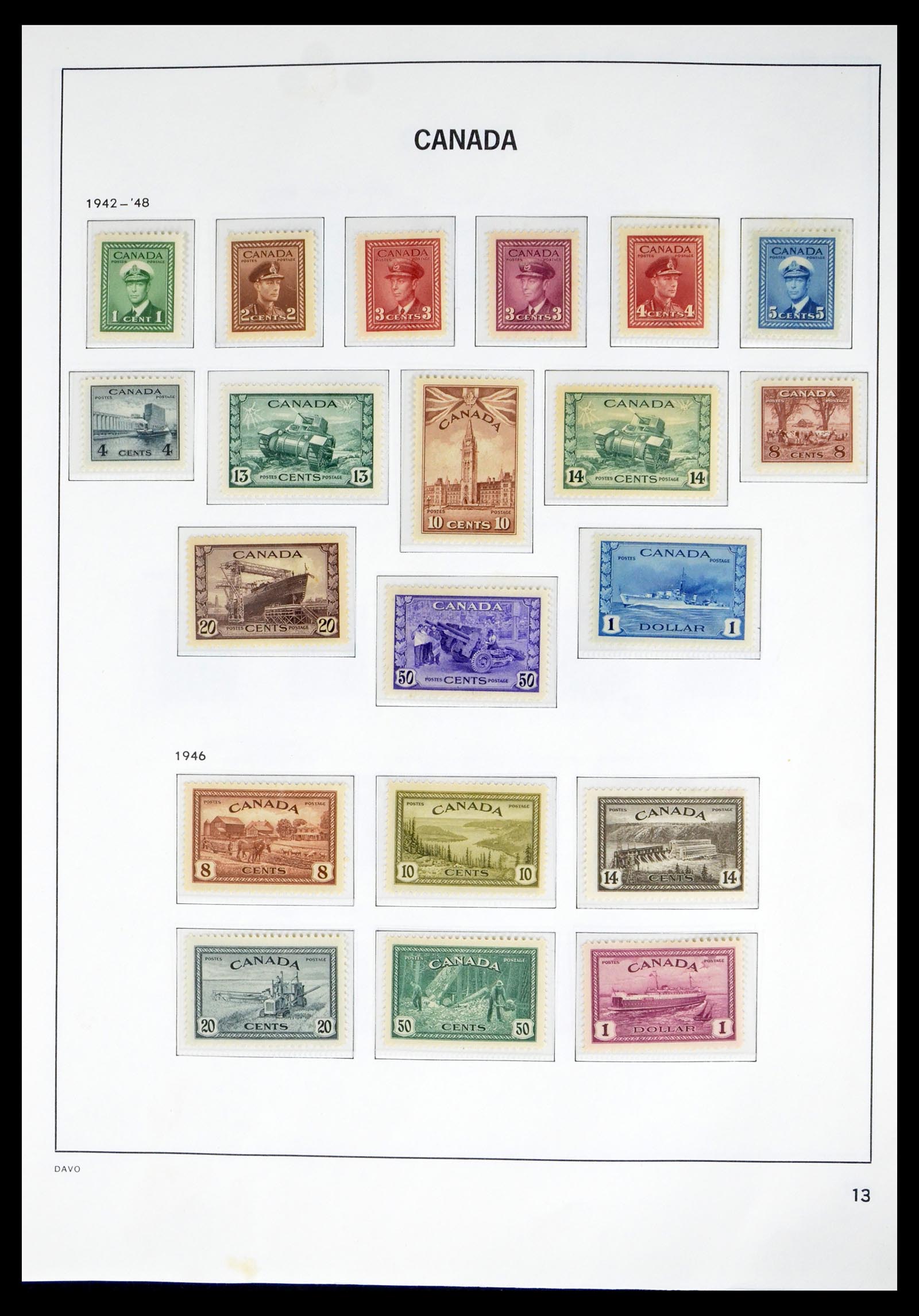 39886 0016 - Stamp collection 39886 Canada 1851-1987.