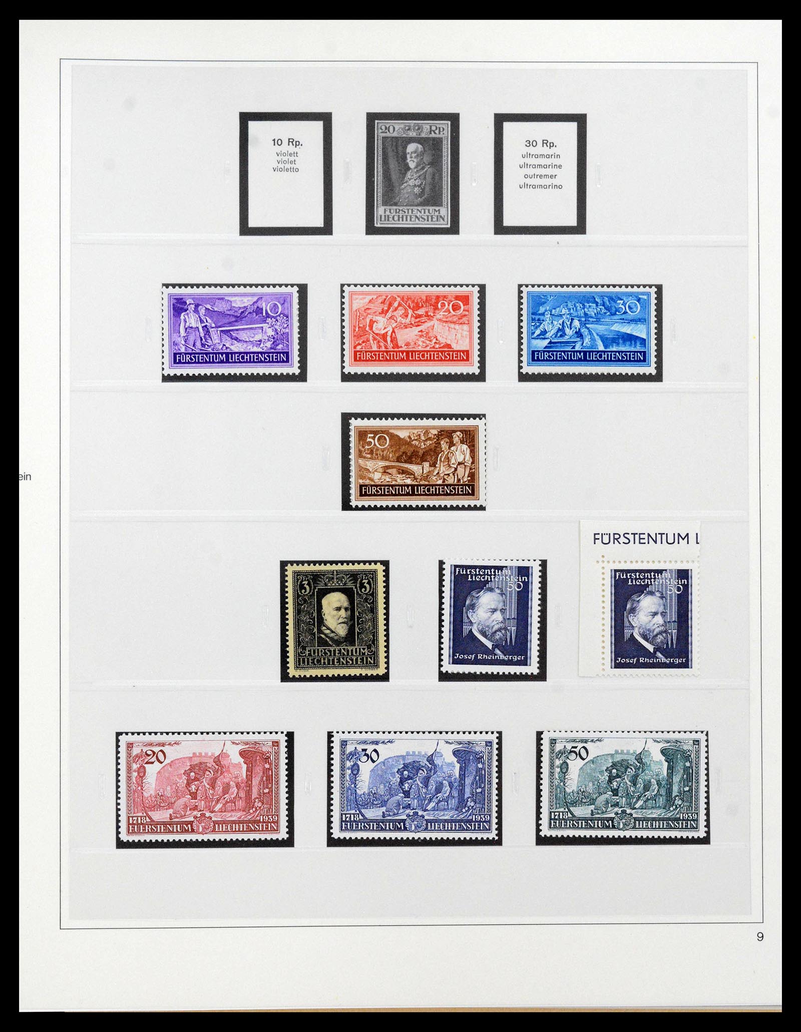 39887 0003 - Stamp collection 39887 Liechtenstein 1920-1960.