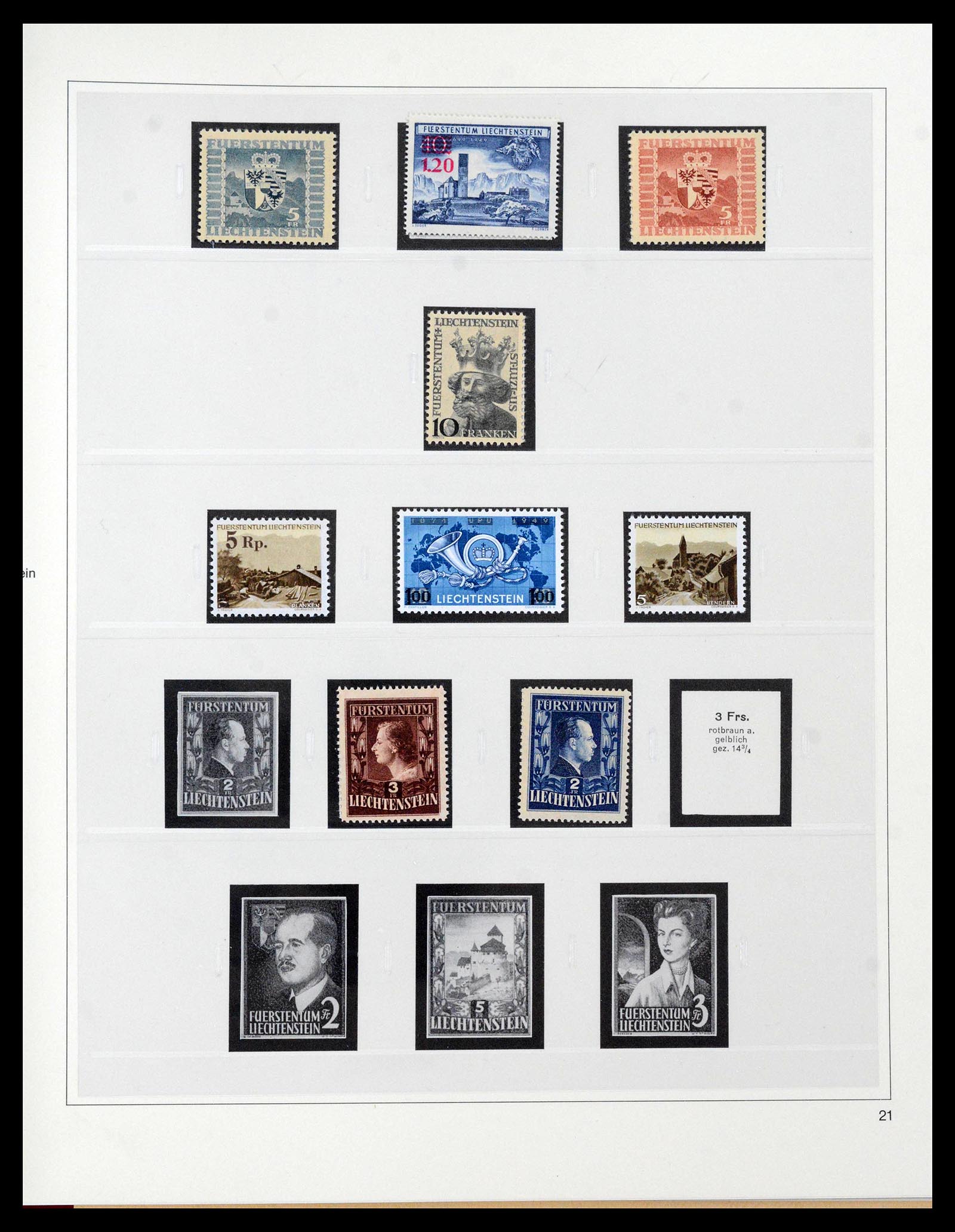 39887 0011 - Stamp collection 39887 Liechtenstein 1920-1960.