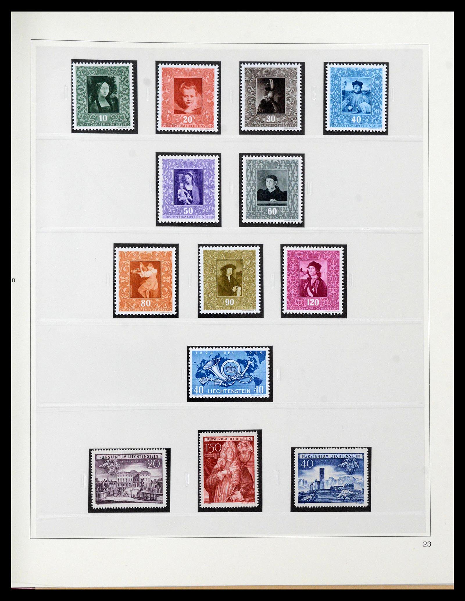 39887 0012 - Stamp collection 39887 Liechtenstein 1920-1960.