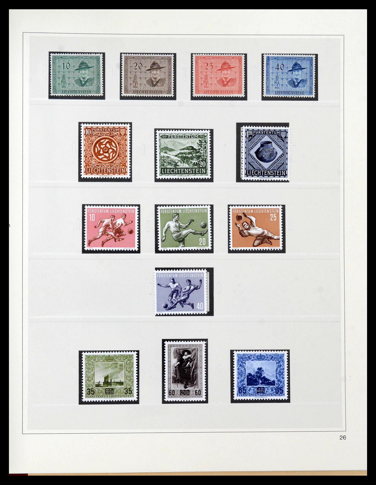 39887 0015 - Stamp collection 39887 Liechtenstein 1920-1960.