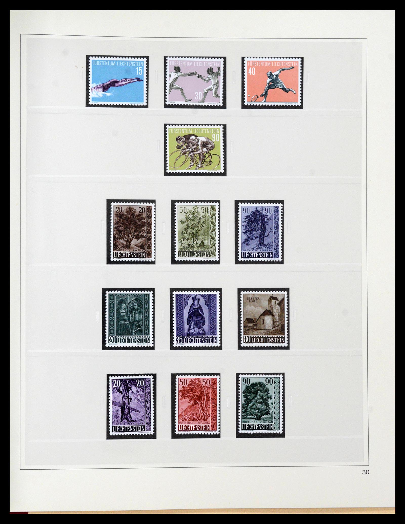 39887 0019 - Stamp collection 39887 Liechtenstein 1920-1960.