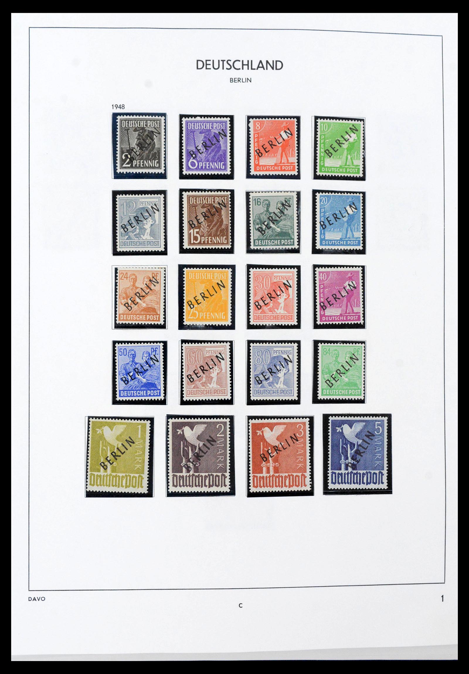 39891 0001 - Stamp collection 39891 Berlin complete 1948-1990.