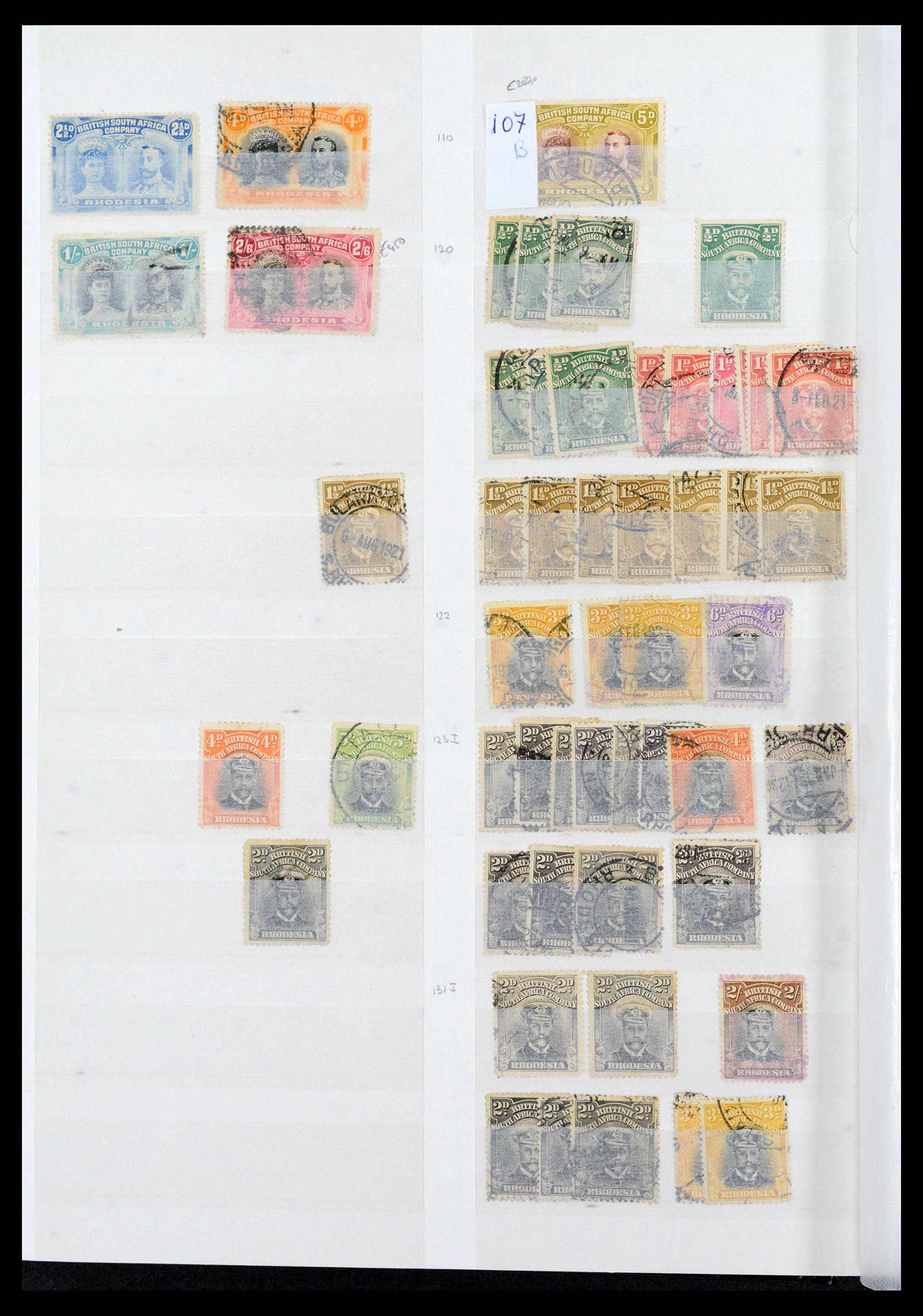 39896 0014 - Stamp collection 39896 Rhodesia and territories 1890-1994.