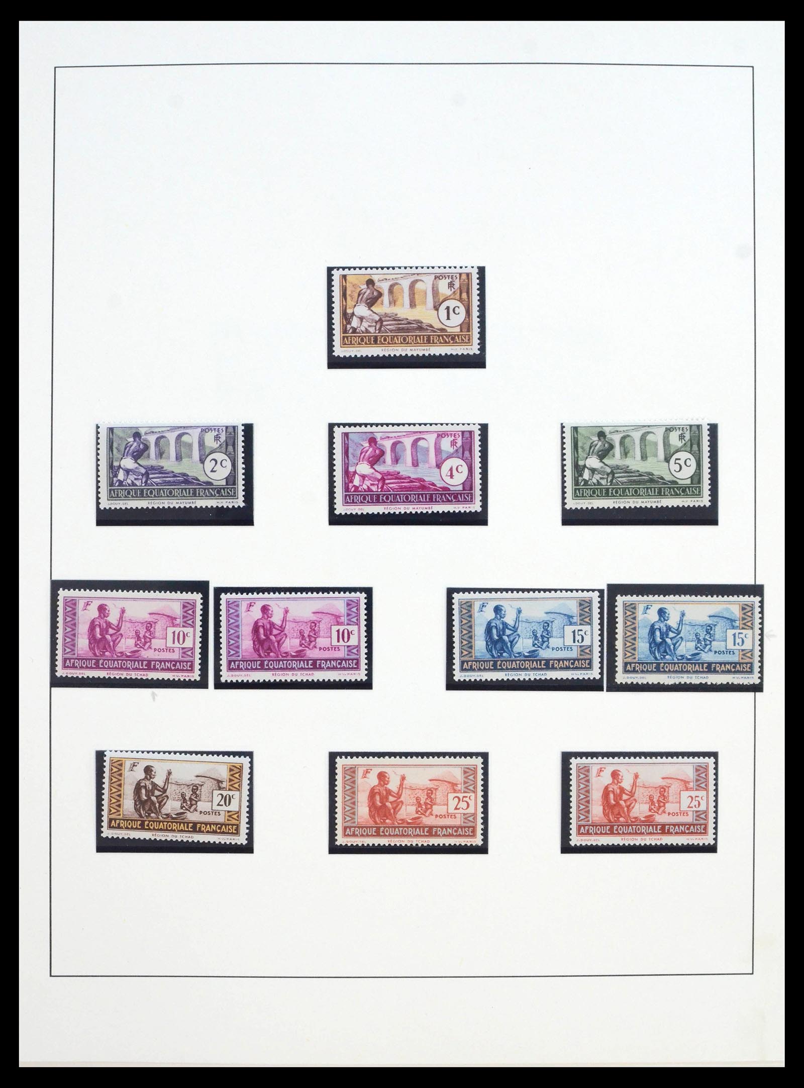 39897 0001 - Stamp collection 39897 French colonies in Africa 1900-1945.