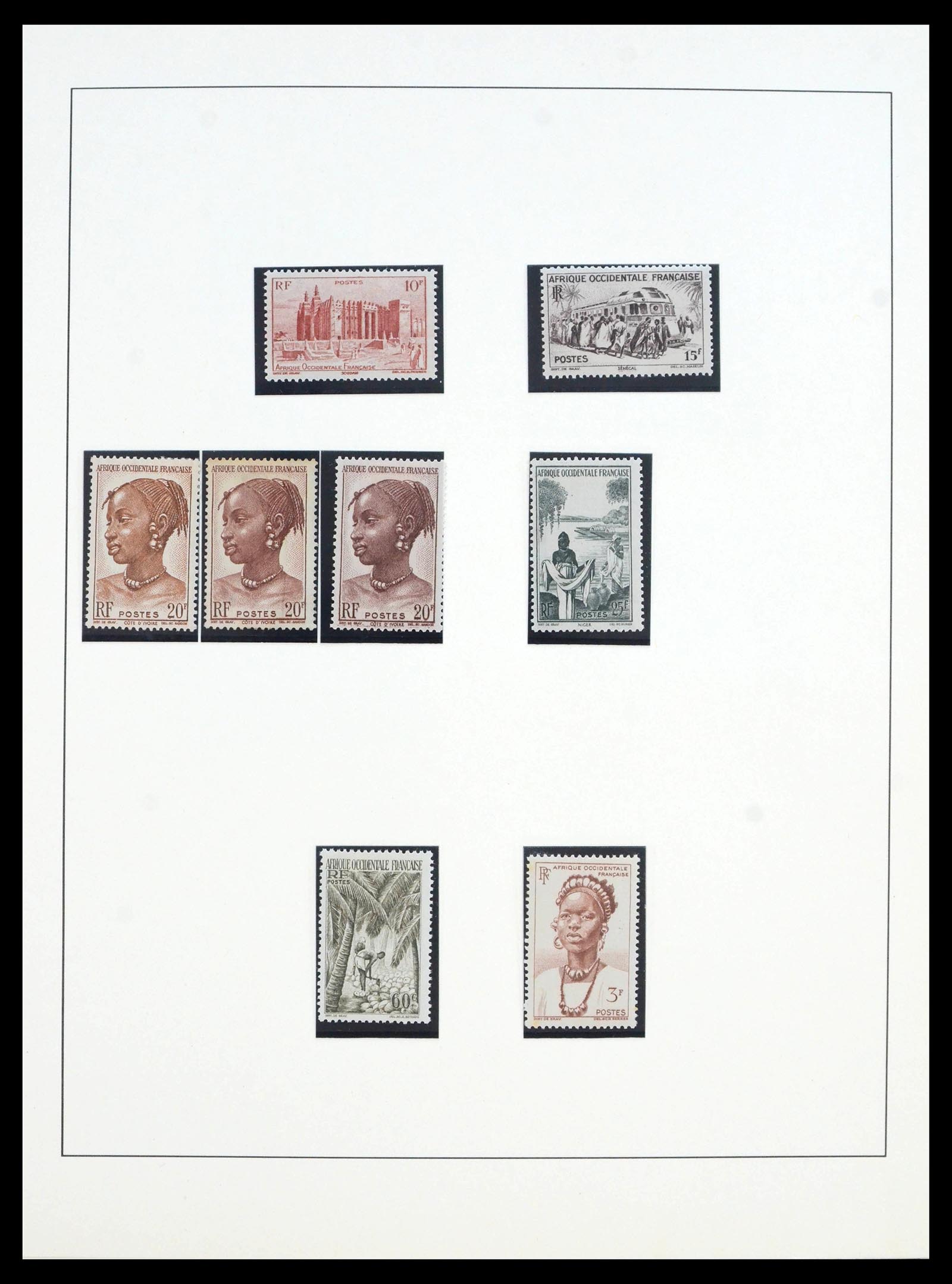 39897 0014 - Stamp collection 39897 French colonies in Africa 1900-1945.