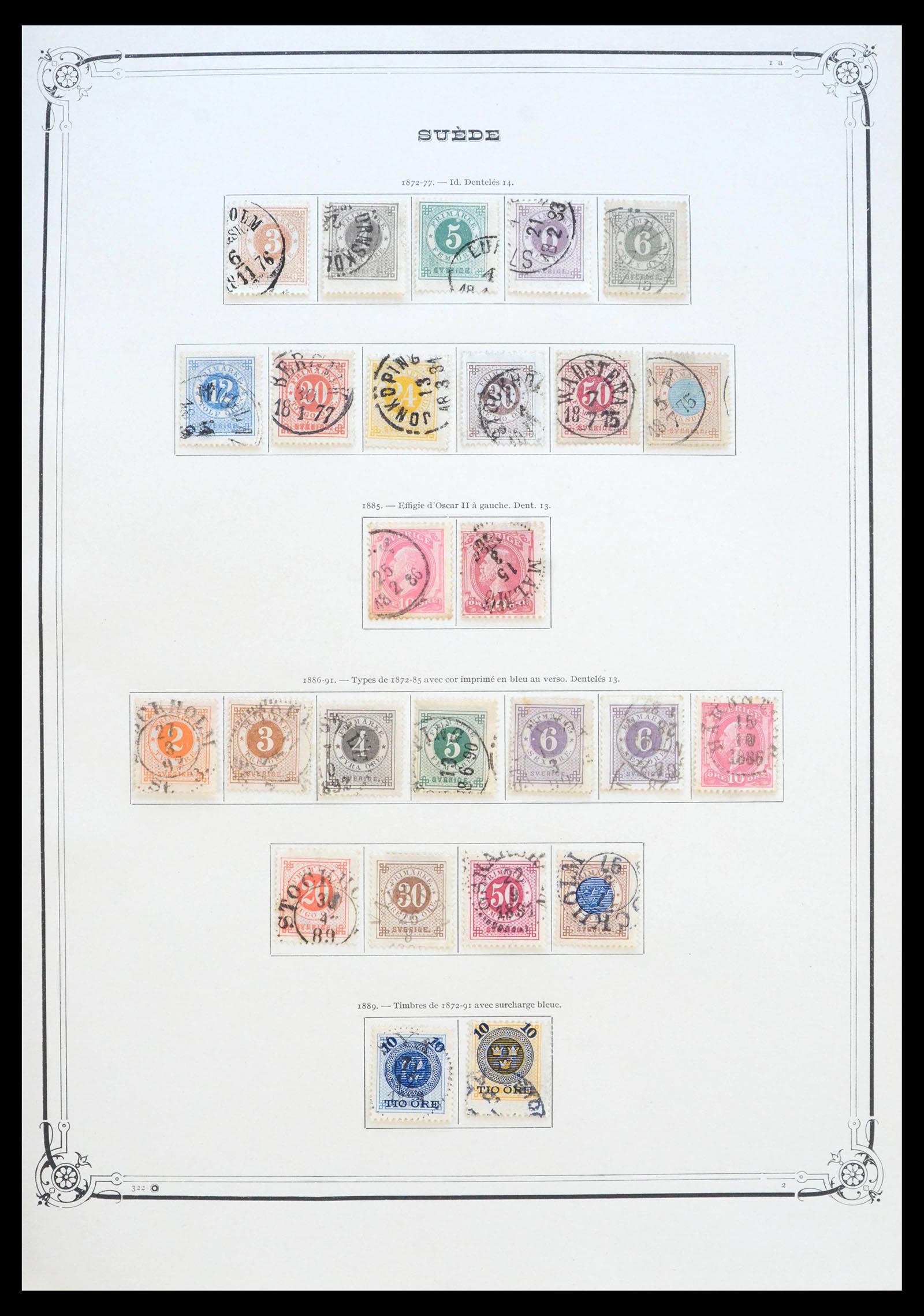 39905 0002 - Stamp collection 39905 Scandinavia 1851-1949.