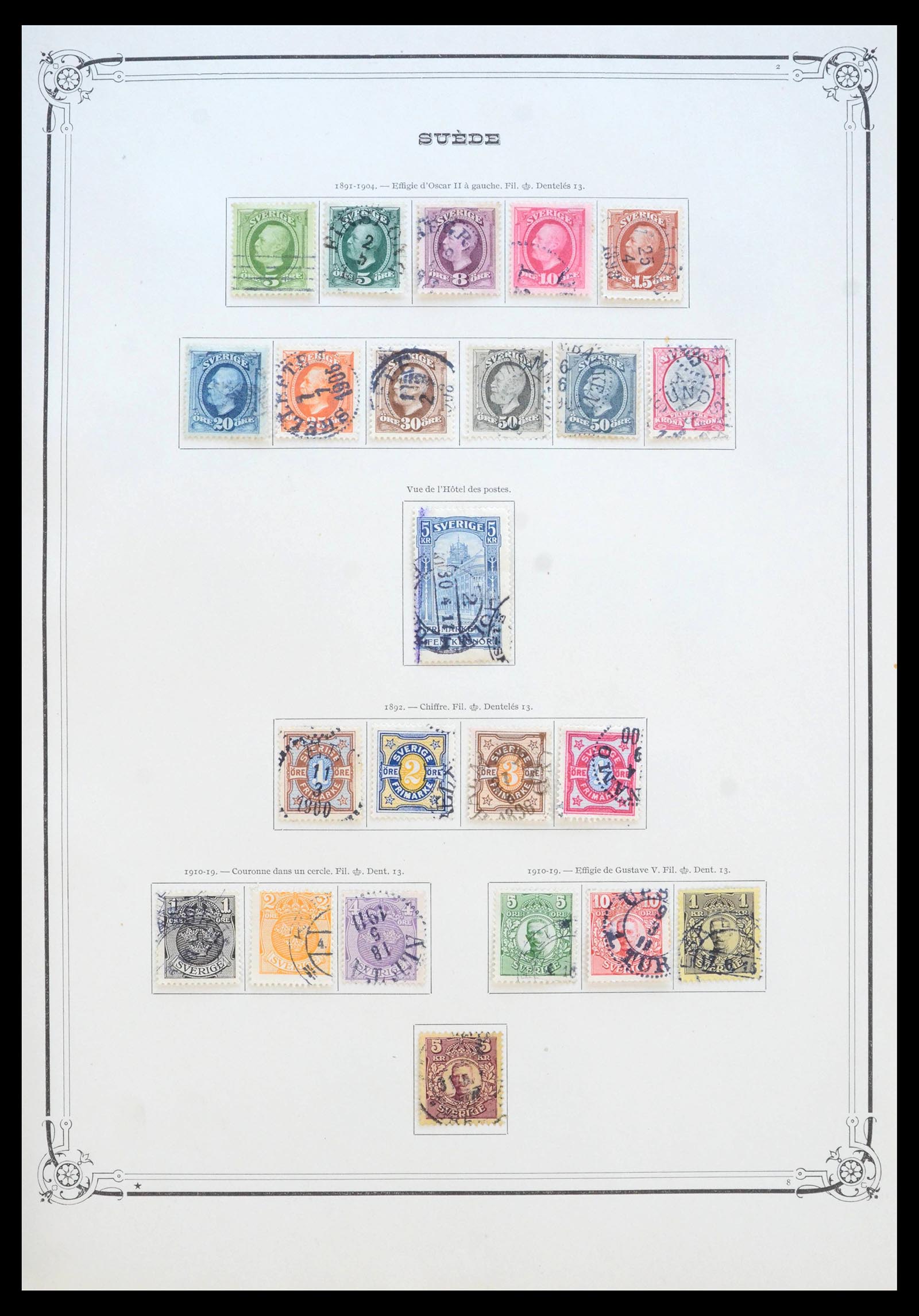 39905 0003 - Stamp collection 39905 Scandinavia 1851-1949.