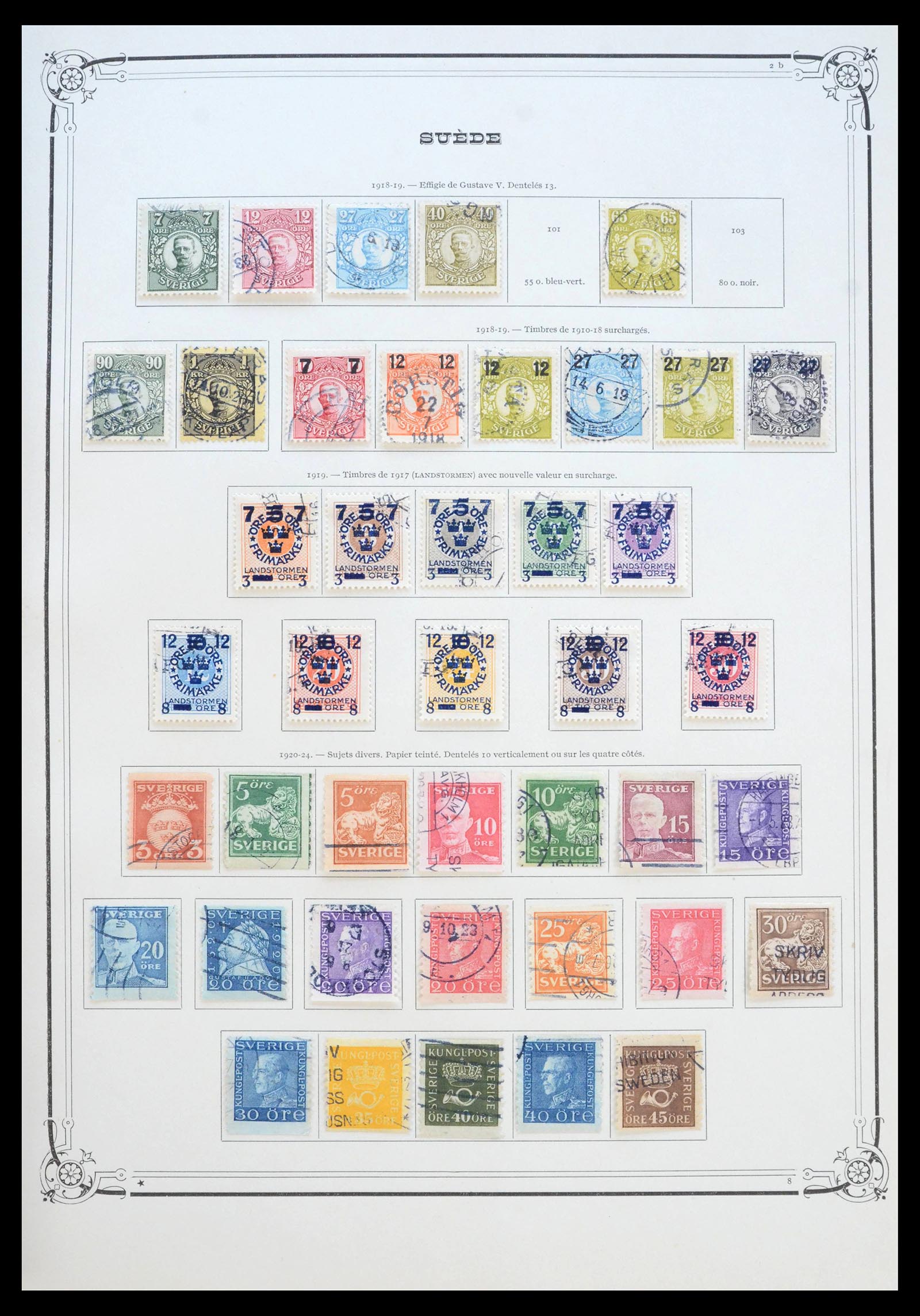 39905 0005 - Stamp collection 39905 Scandinavia 1851-1949.