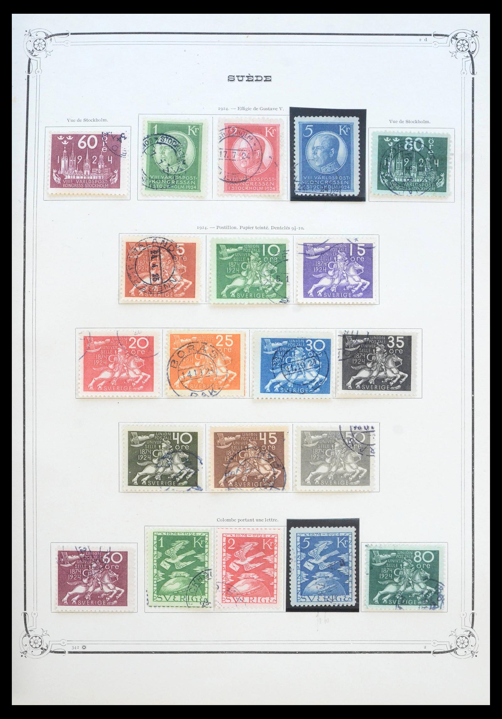 39905 0007 - Stamp collection 39905 Scandinavia 1851-1949.