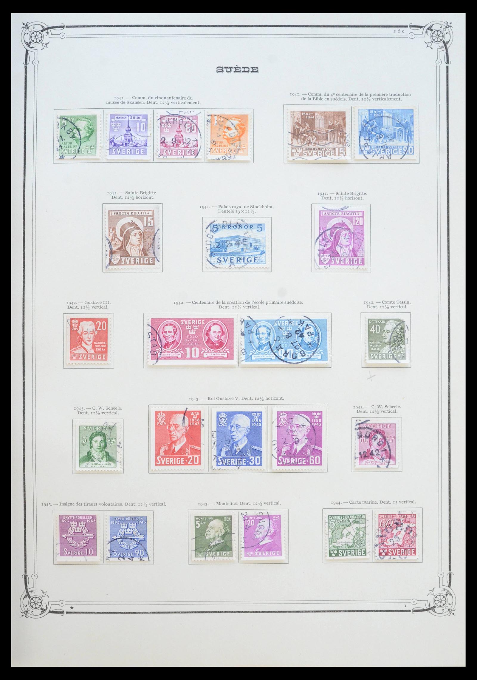 39905 0012 - Stamp collection 39905 Scandinavia 1851-1949.