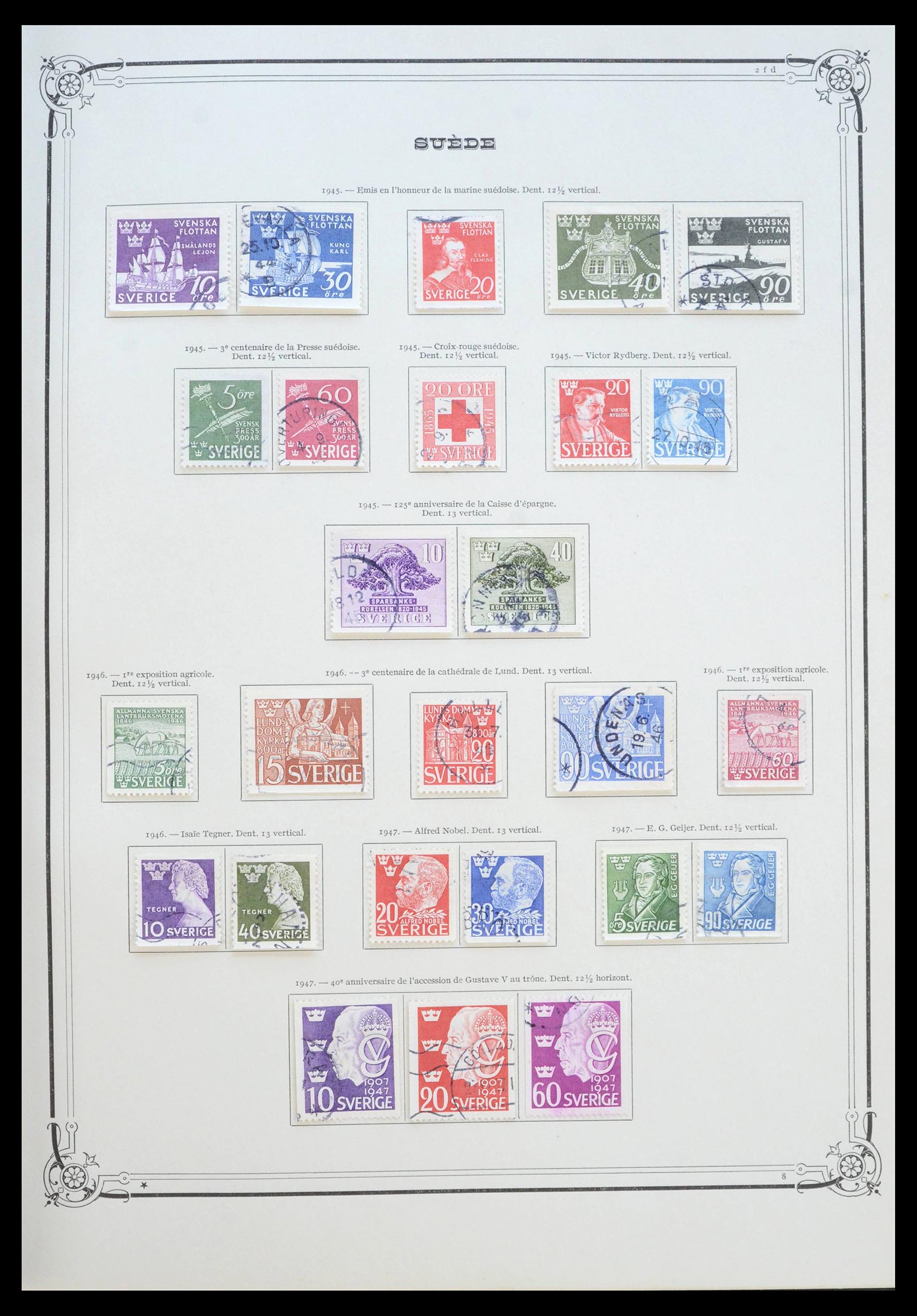 39905 0013 - Stamp collection 39905 Scandinavia 1851-1949.