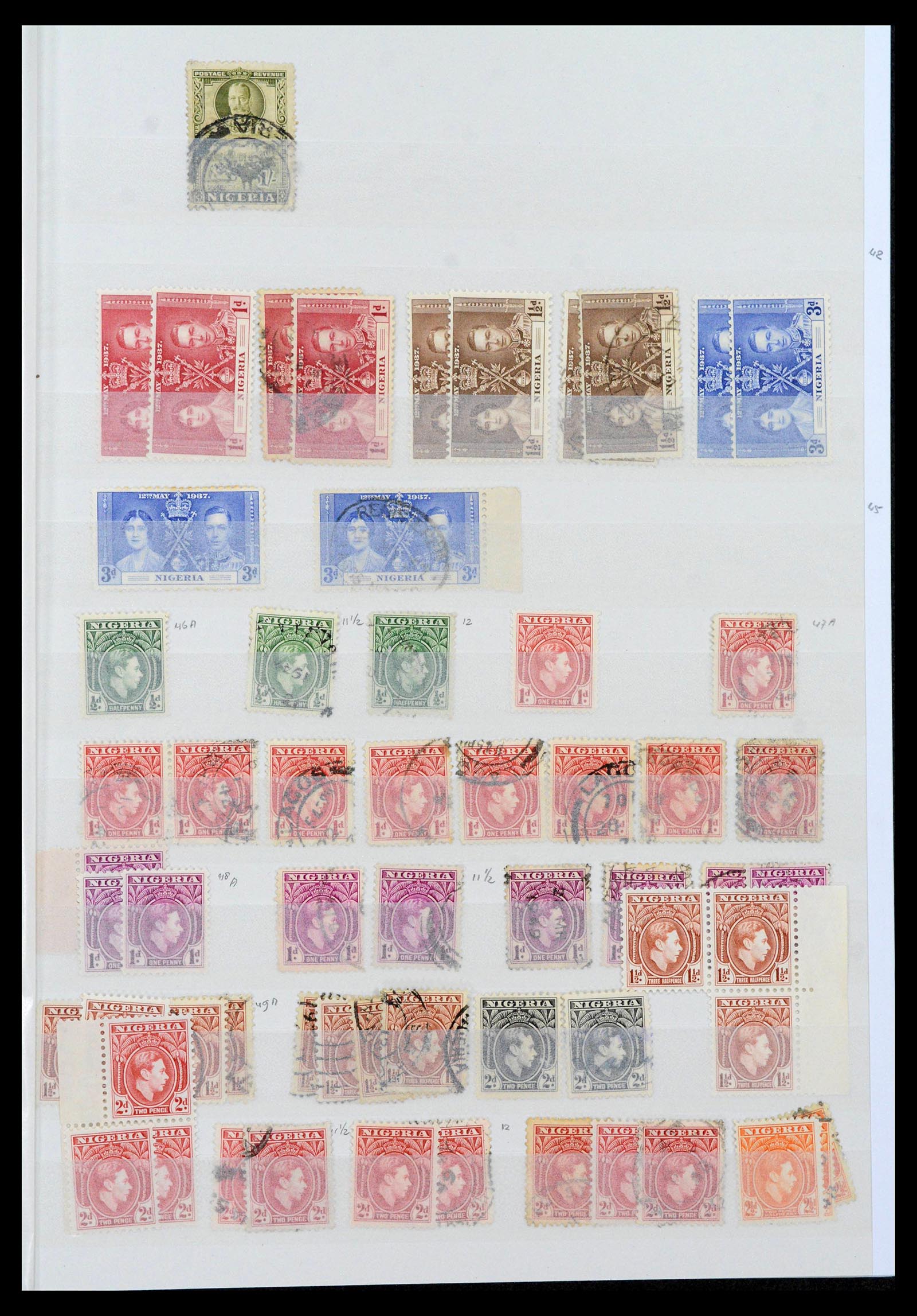 39907 0007 - Stamp collection 39907 Nigeria 1874-2010.