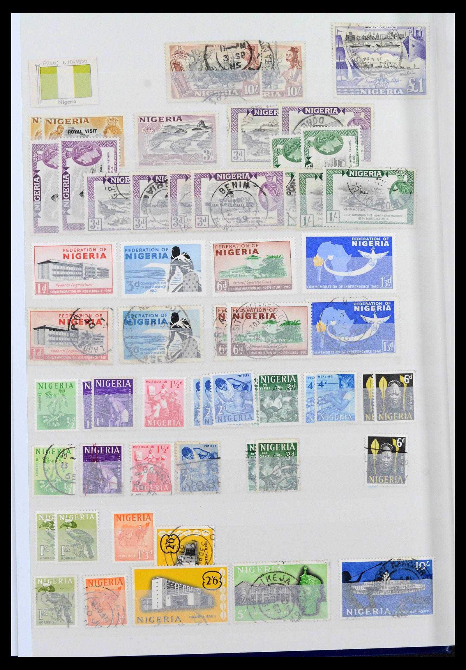 39907 0010 - Stamp collection 39907 Nigeria 1874-2010.