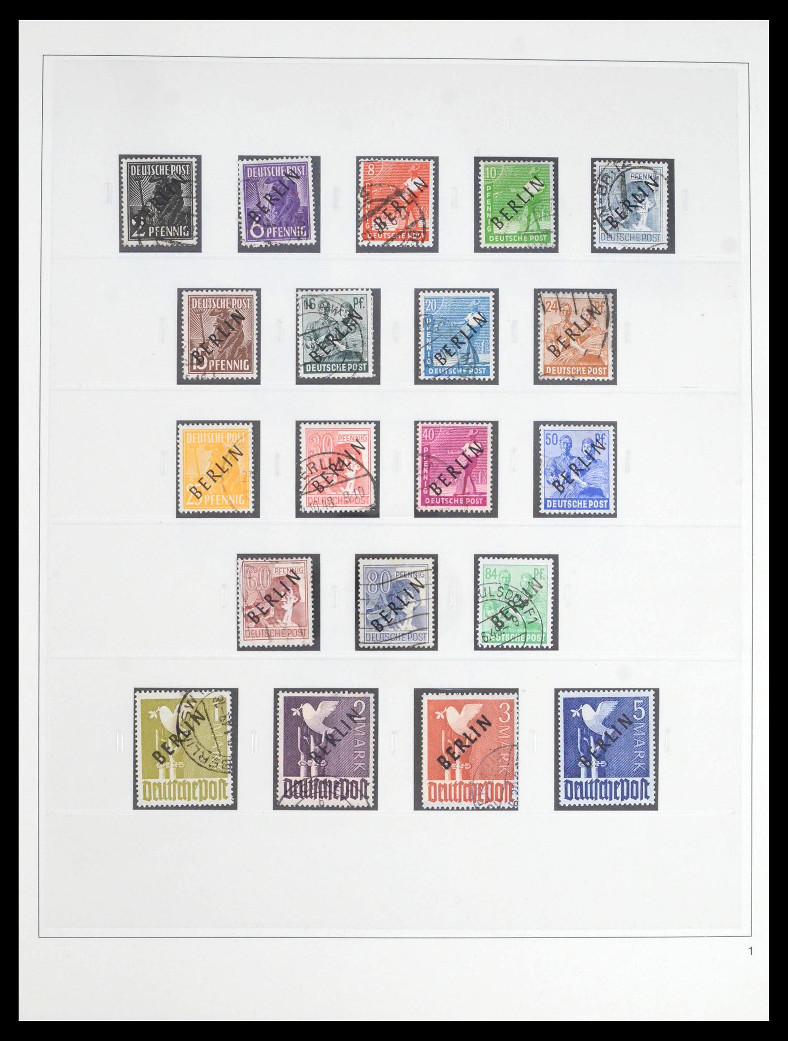 39908 0001 - Stamp collection 39908 Berlin 1948-1990.