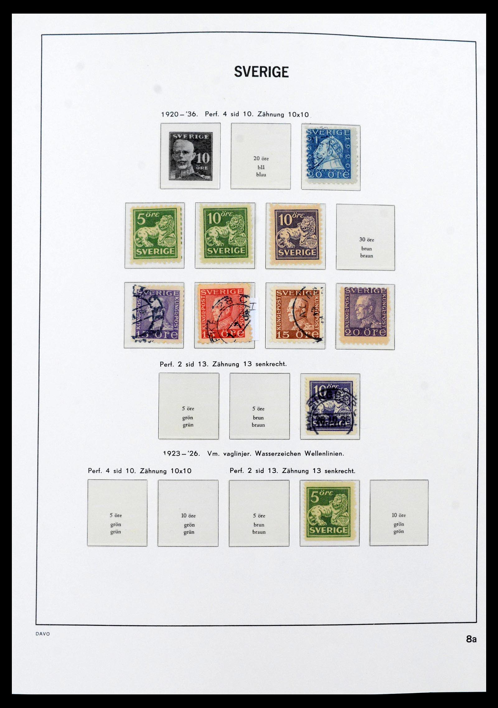 39909 0009 - Stamp collection 39909 Sweden 1855-1969.