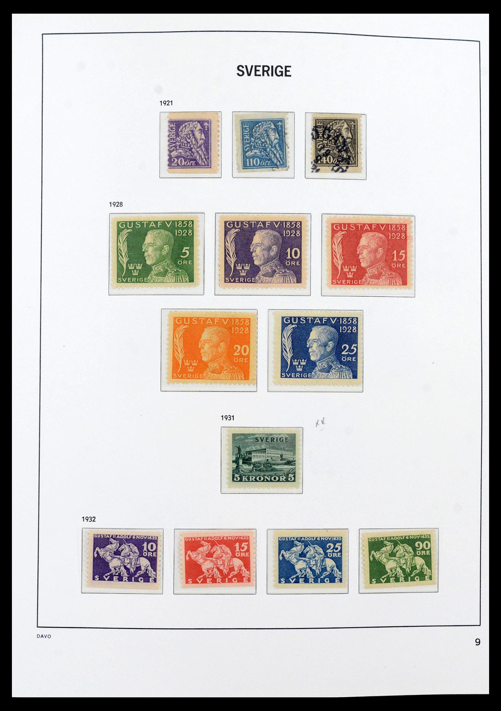 39909 0010 - Stamp collection 39909 Sweden 1855-1969.