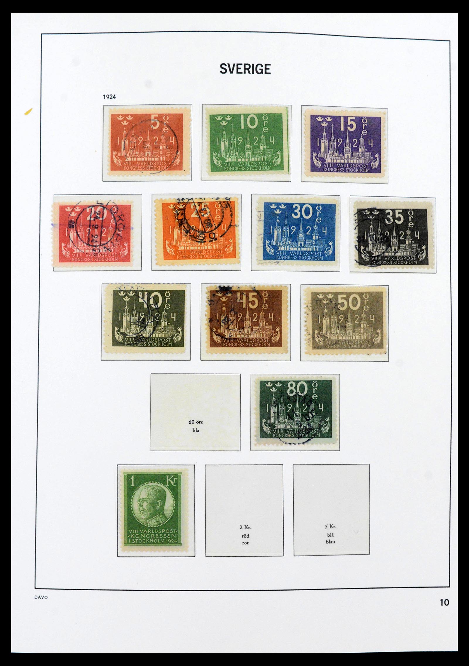 39909 0011 - Stamp collection 39909 Sweden 1855-1969.