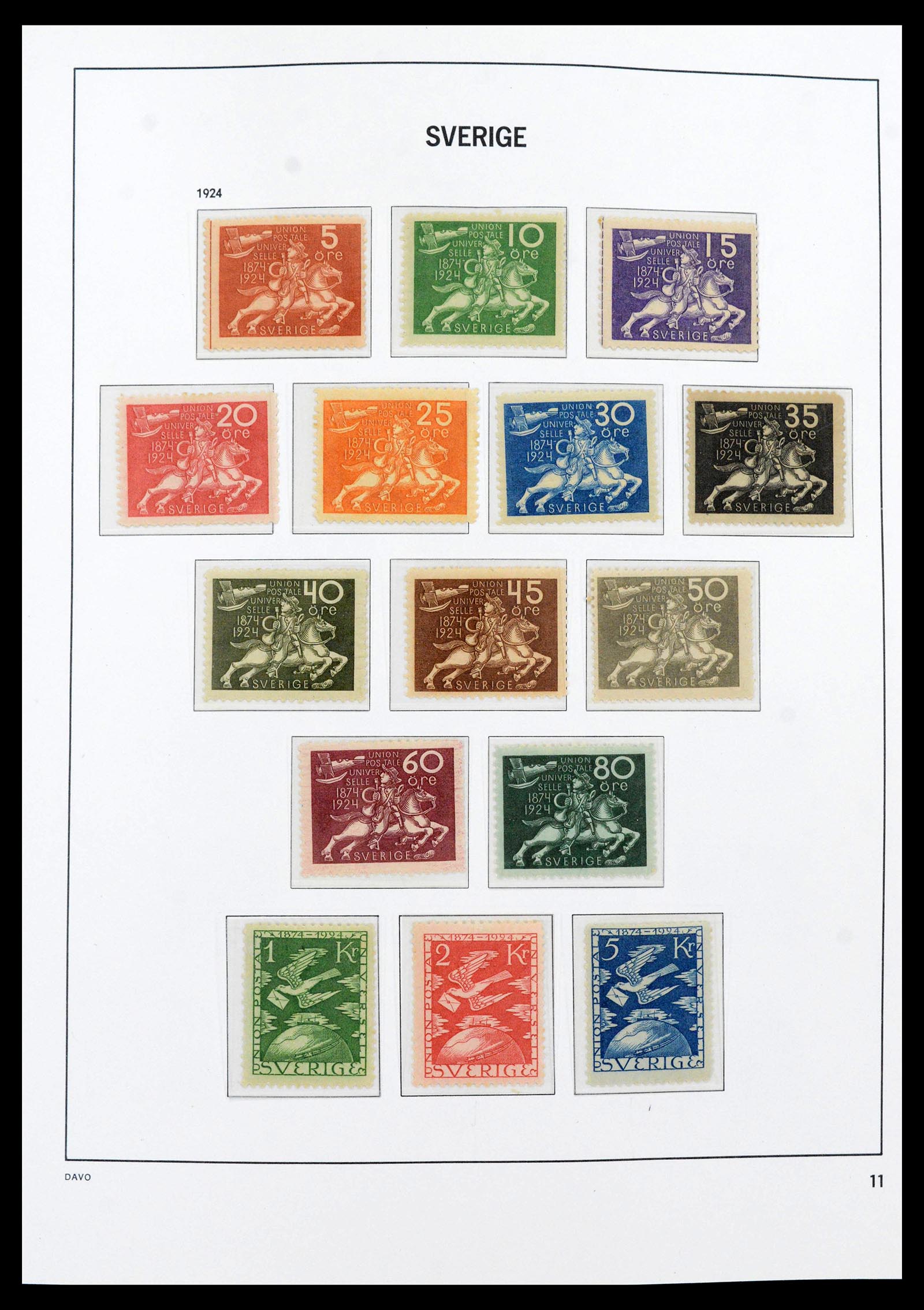 39909 0012 - Stamp collection 39909 Sweden 1855-1969.