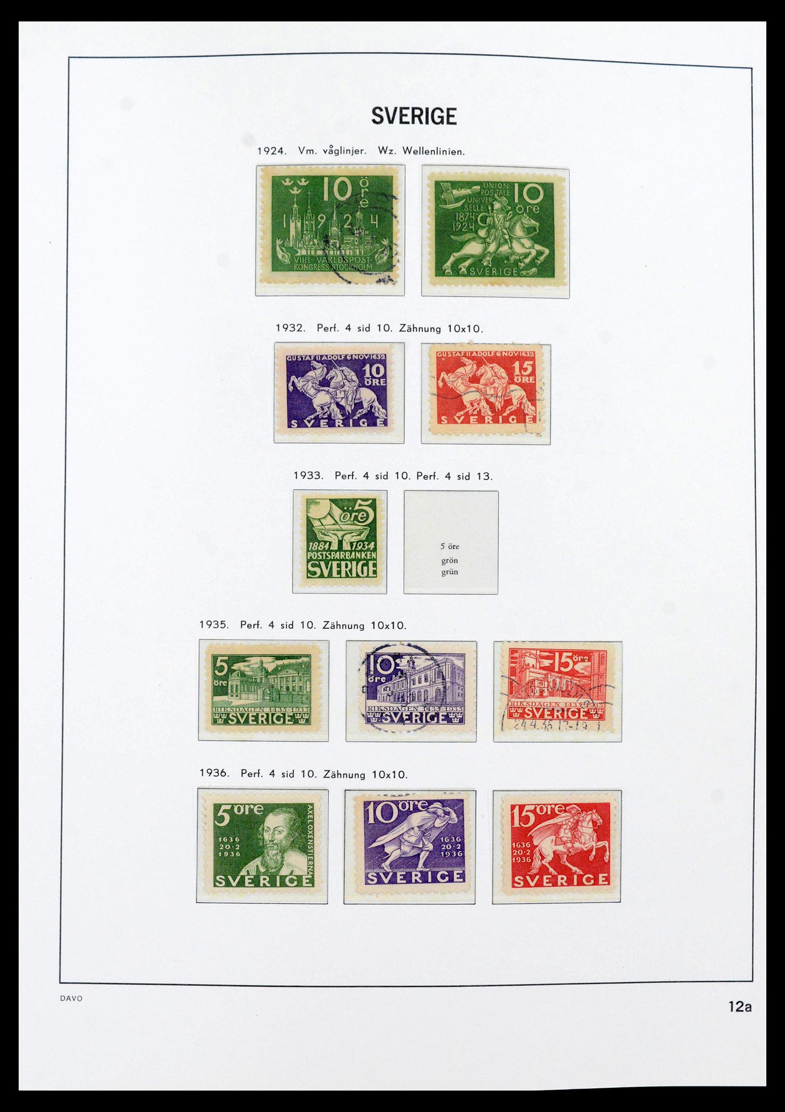 39909 0014 - Stamp collection 39909 Sweden 1855-1969.