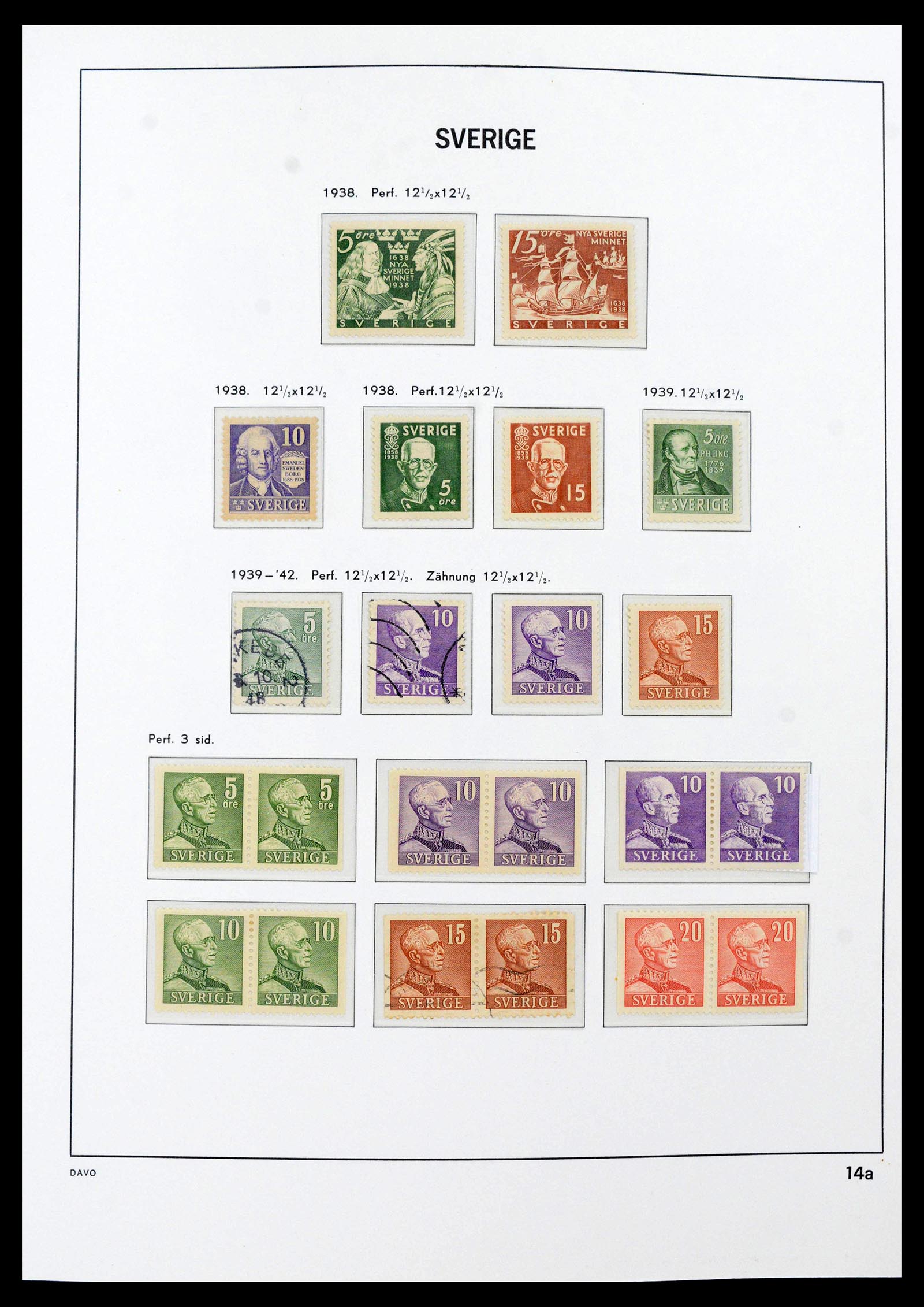 39909 0017 - Stamp collection 39909 Sweden 1855-1969.