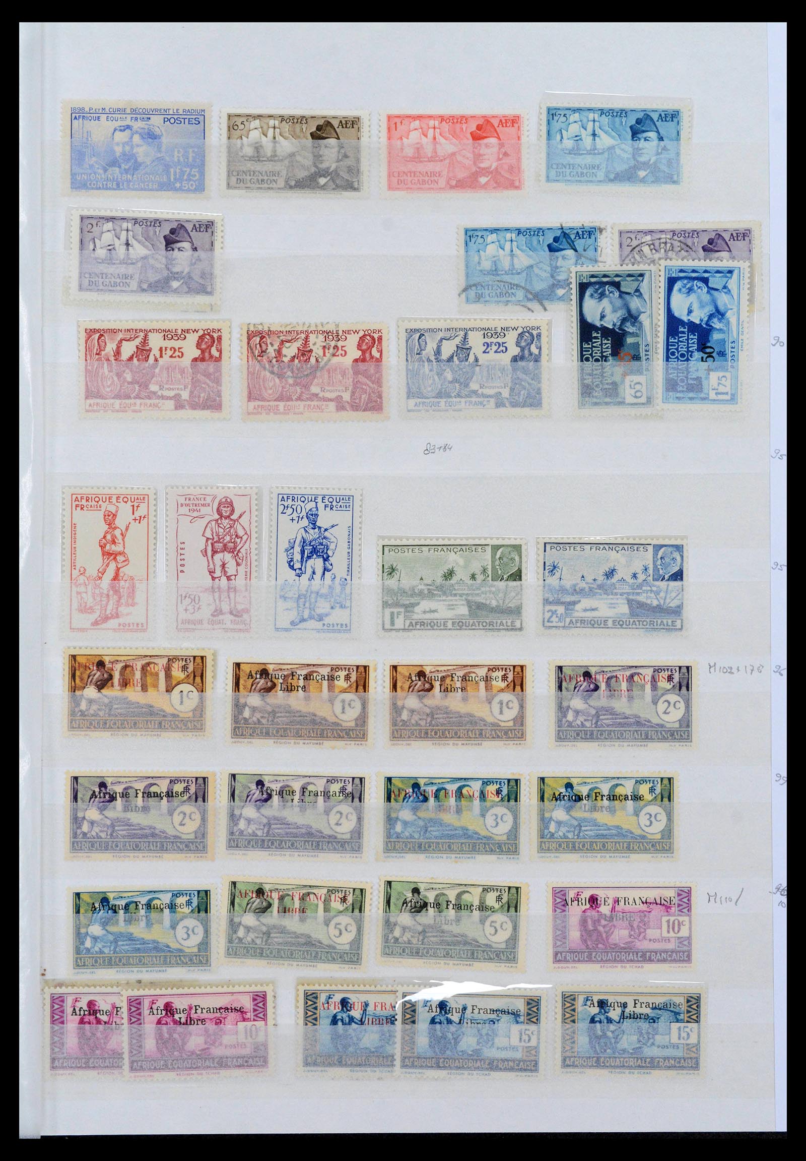 39911 0005 - Stamp collection 39911 French colonies 1880-1950.