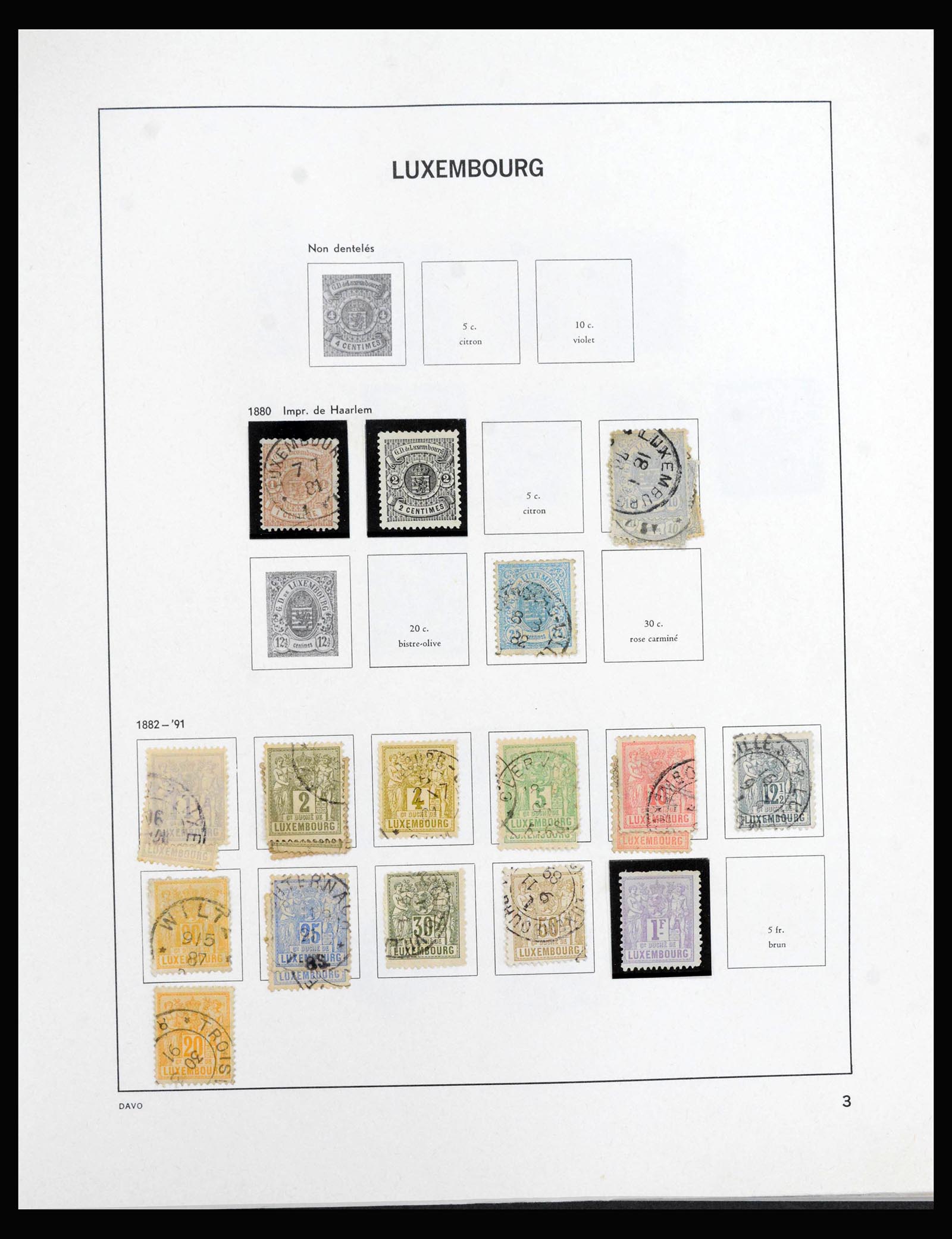 39921 0003 - Stamp collection 39921 Luxembourg 1859-2019!