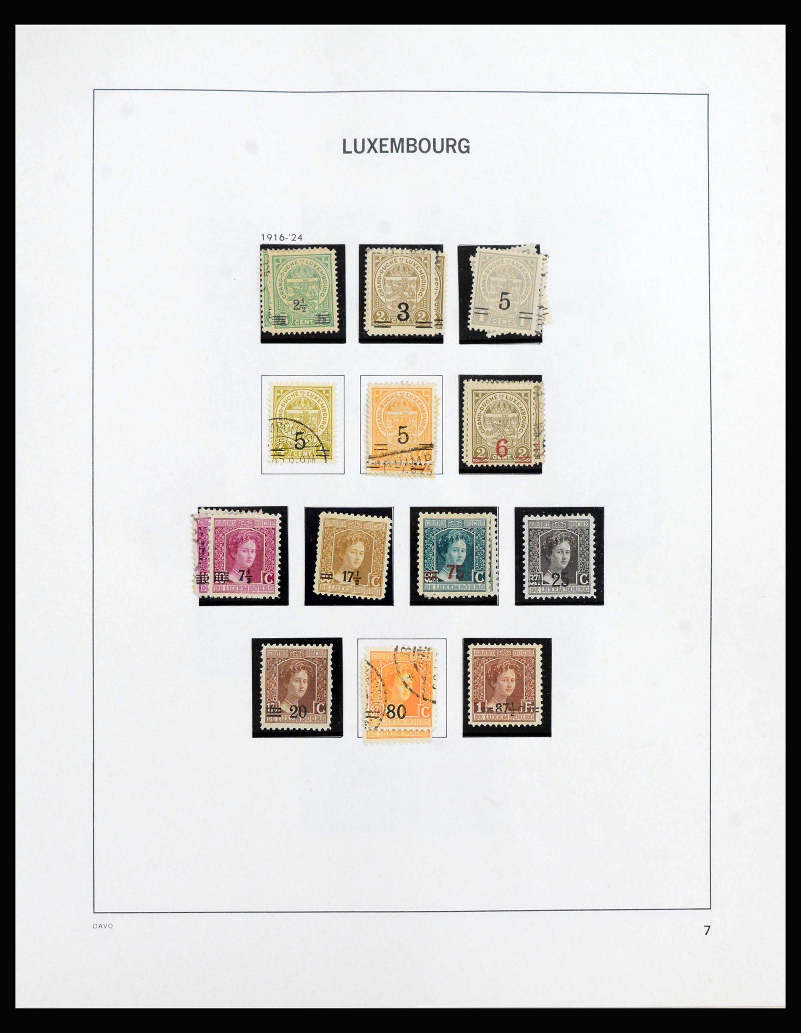 39921 0007 - Stamp collection 39921 Luxembourg 1859-2019!