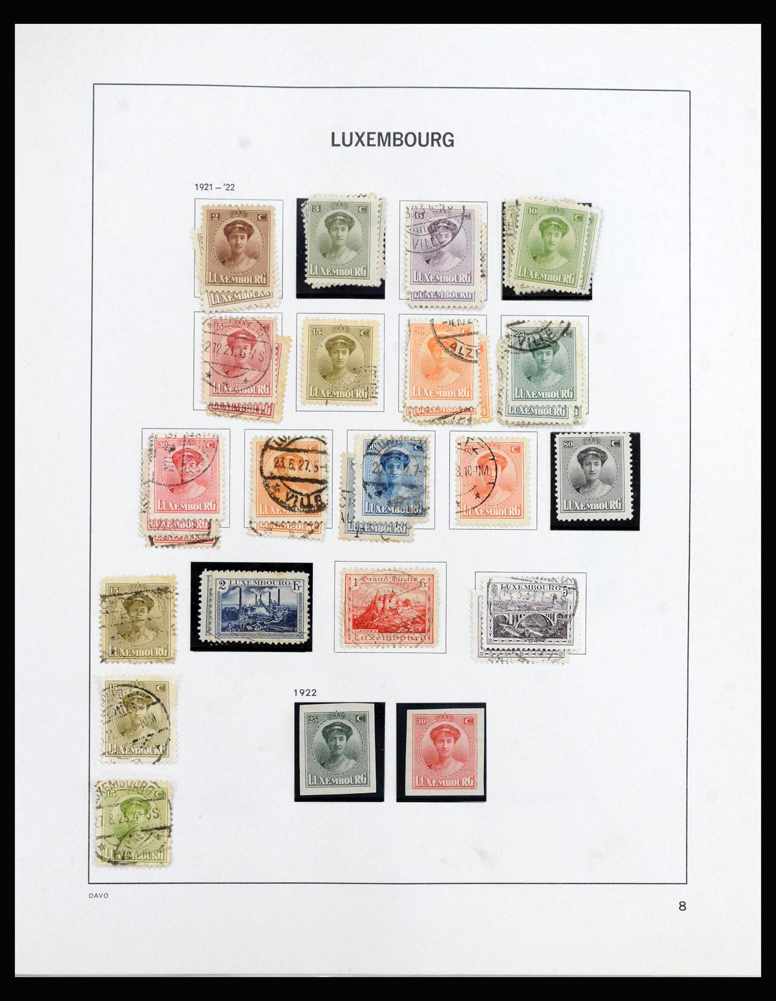 39921 0008 - Stamp collection 39921 Luxembourg 1859-2019!