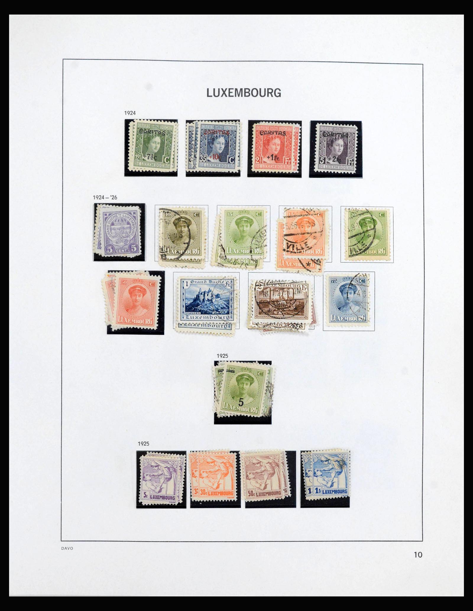 39921 0012 - Stamp collection 39921 Luxembourg 1859-2019!