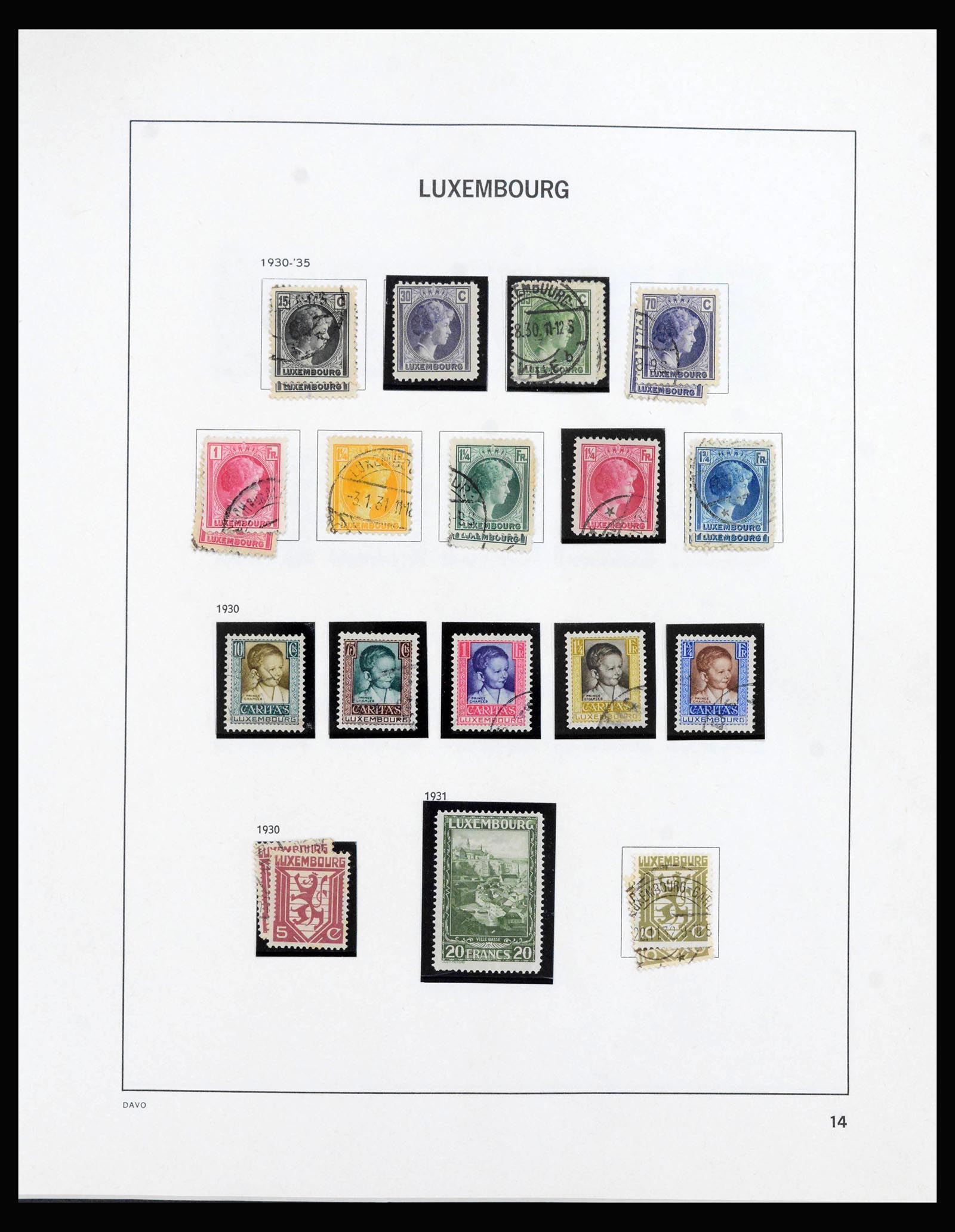 39921 0016 - Stamp collection 39921 Luxembourg 1859-2019!