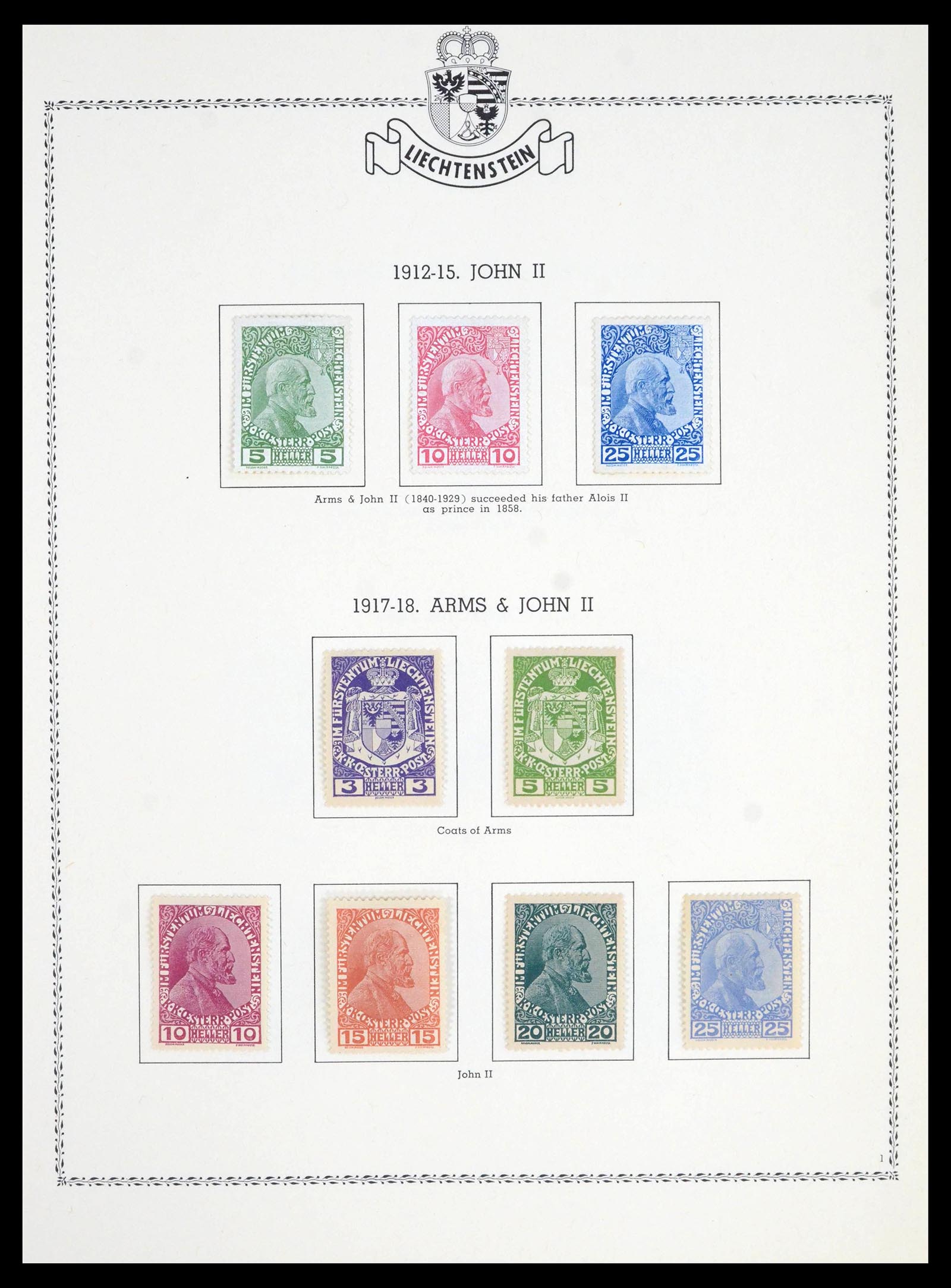 39931 0001 - Stamp collection 39931 Liechtenstein complete 1913-1985.