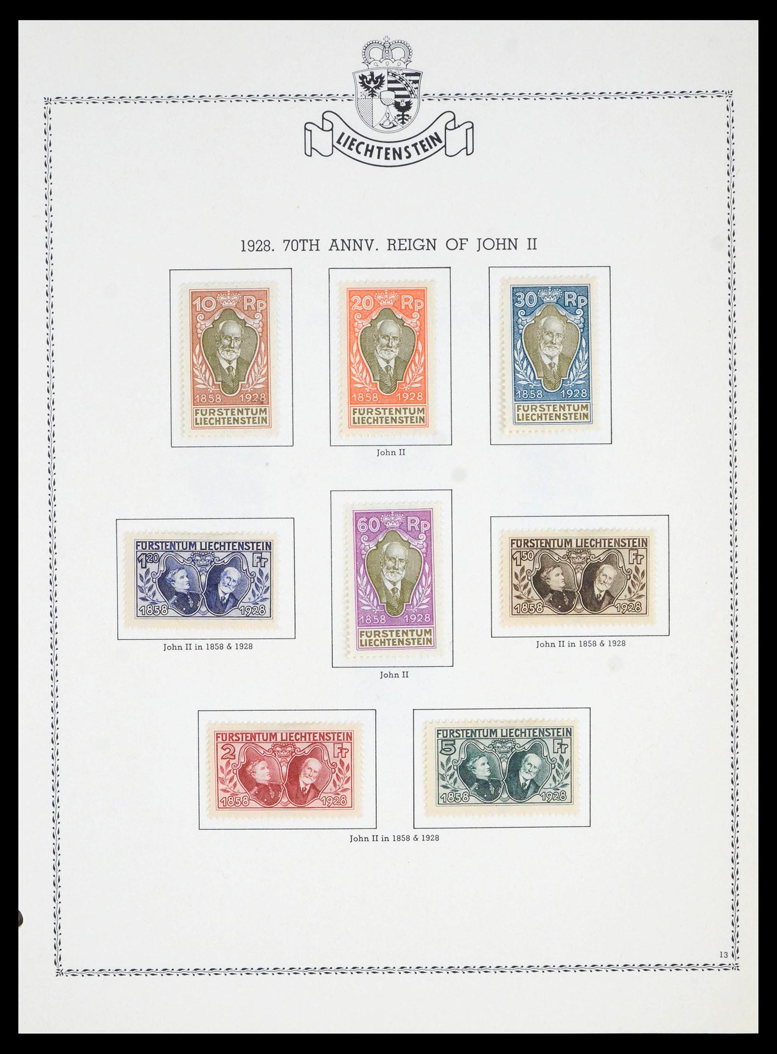 39931 0013 - Stamp collection 39931 Liechtenstein complete 1913-1985.