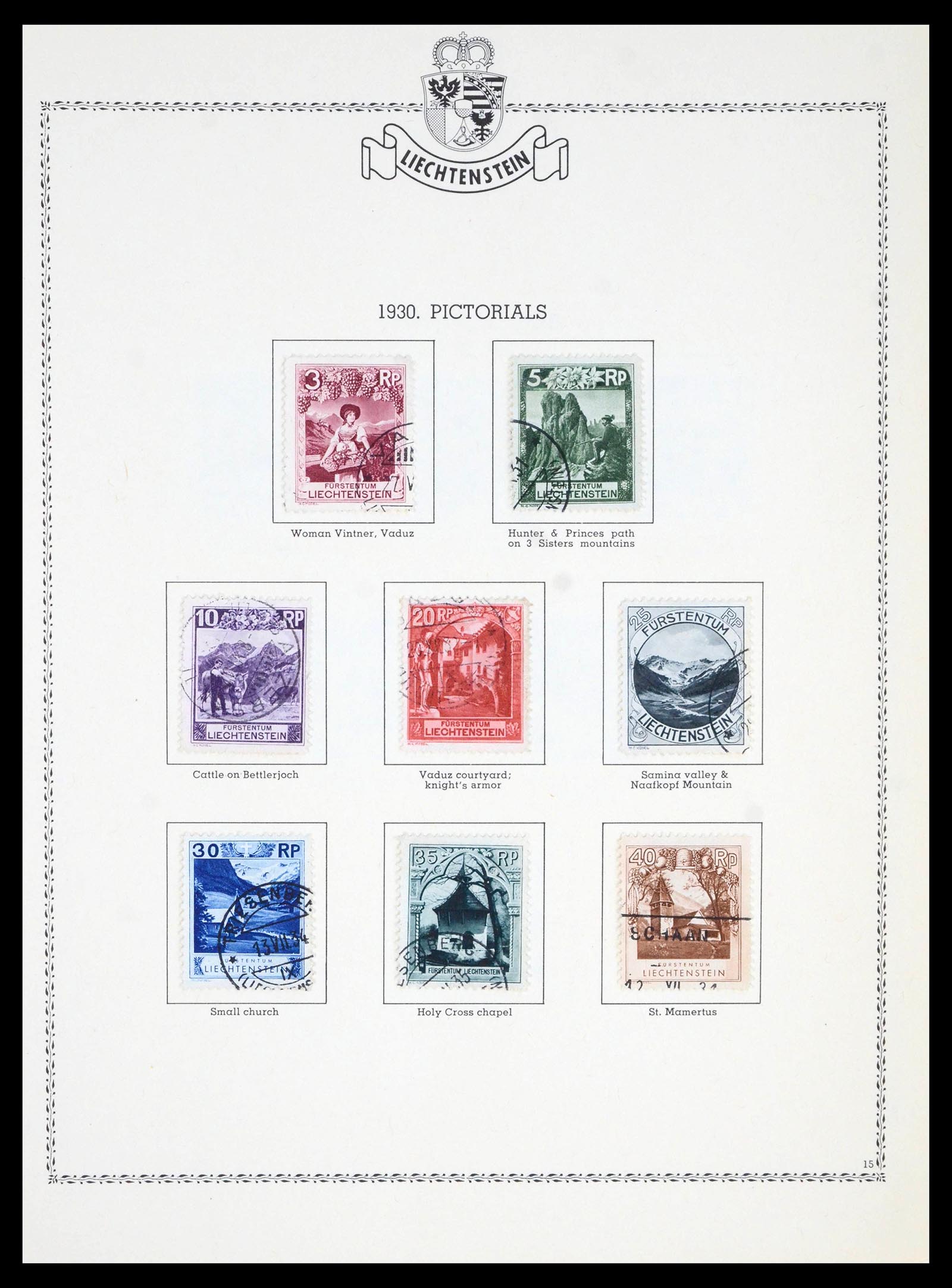 39931 0015 - Stamp collection 39931 Liechtenstein complete 1913-1985.