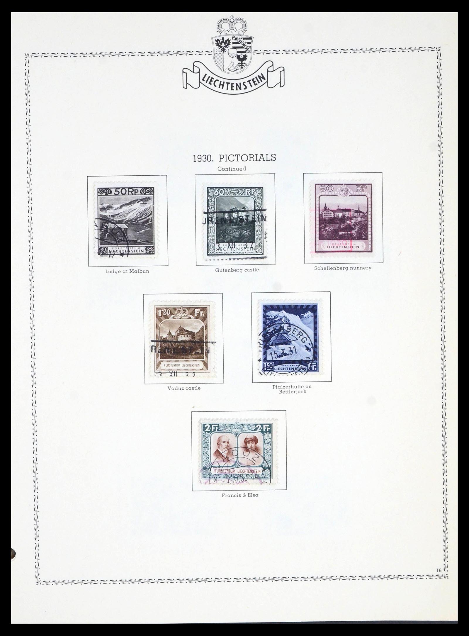 39931 0016 - Stamp collection 39931 Liechtenstein complete 1913-1985.