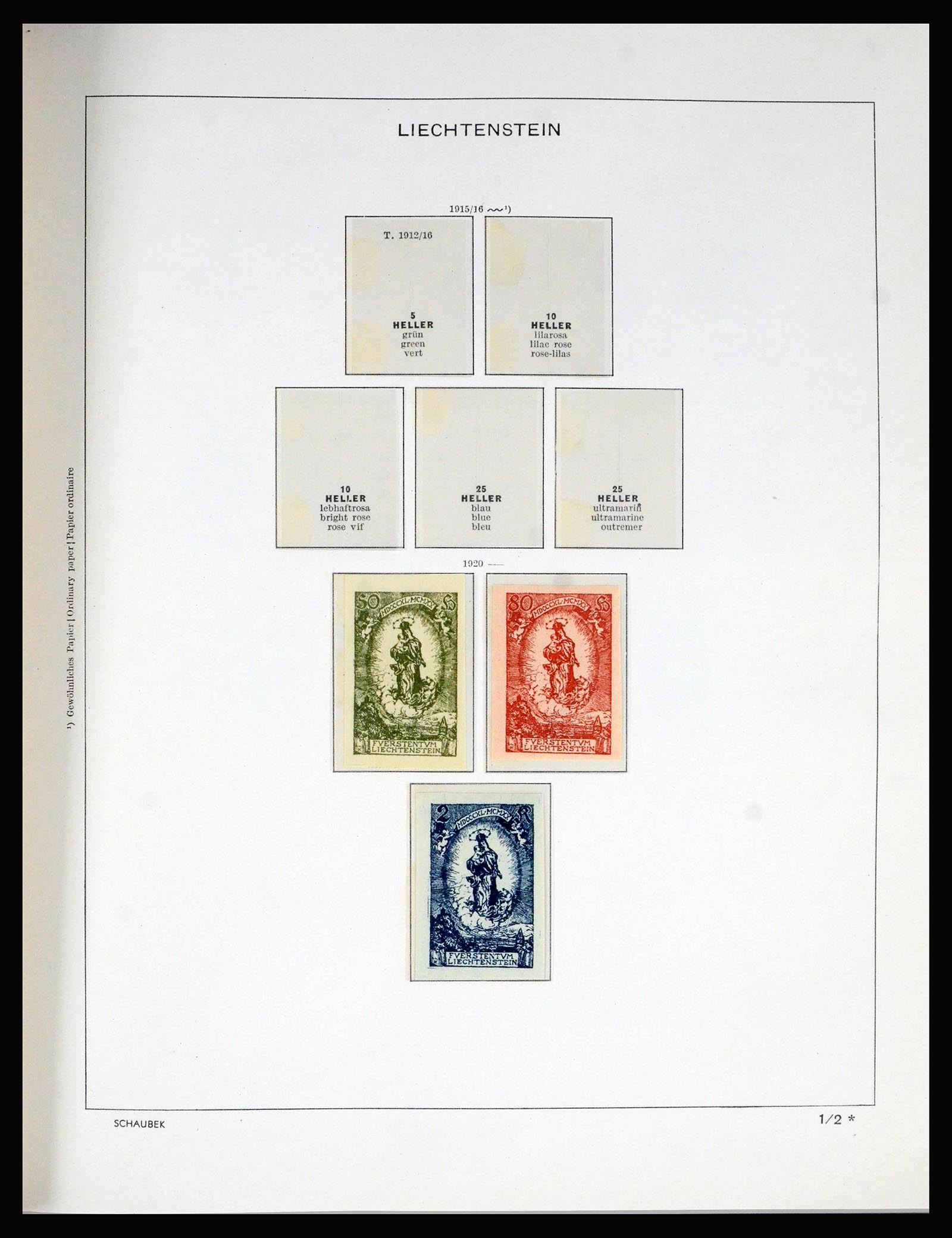 39944 0003 - Stamp collection 39944 Liechtenstein 1912-2020!