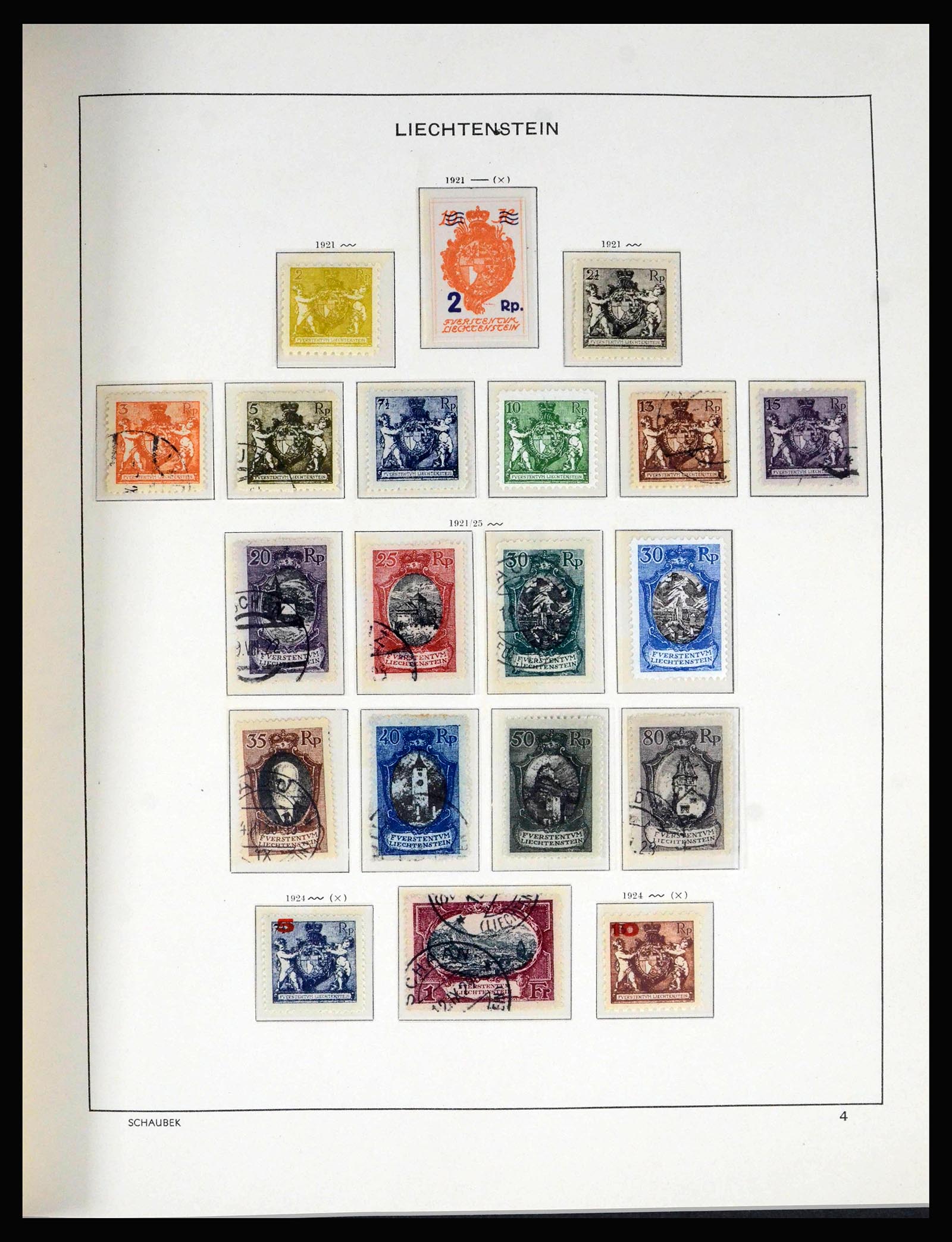 39944 0004 - Stamp collection 39944 Liechtenstein 1912-2020!