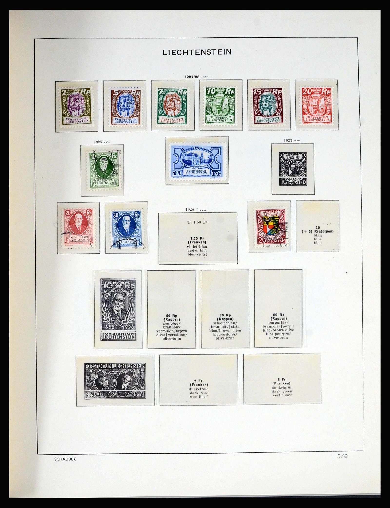 39944 0006 - Stamp collection 39944 Liechtenstein 1912-2020!