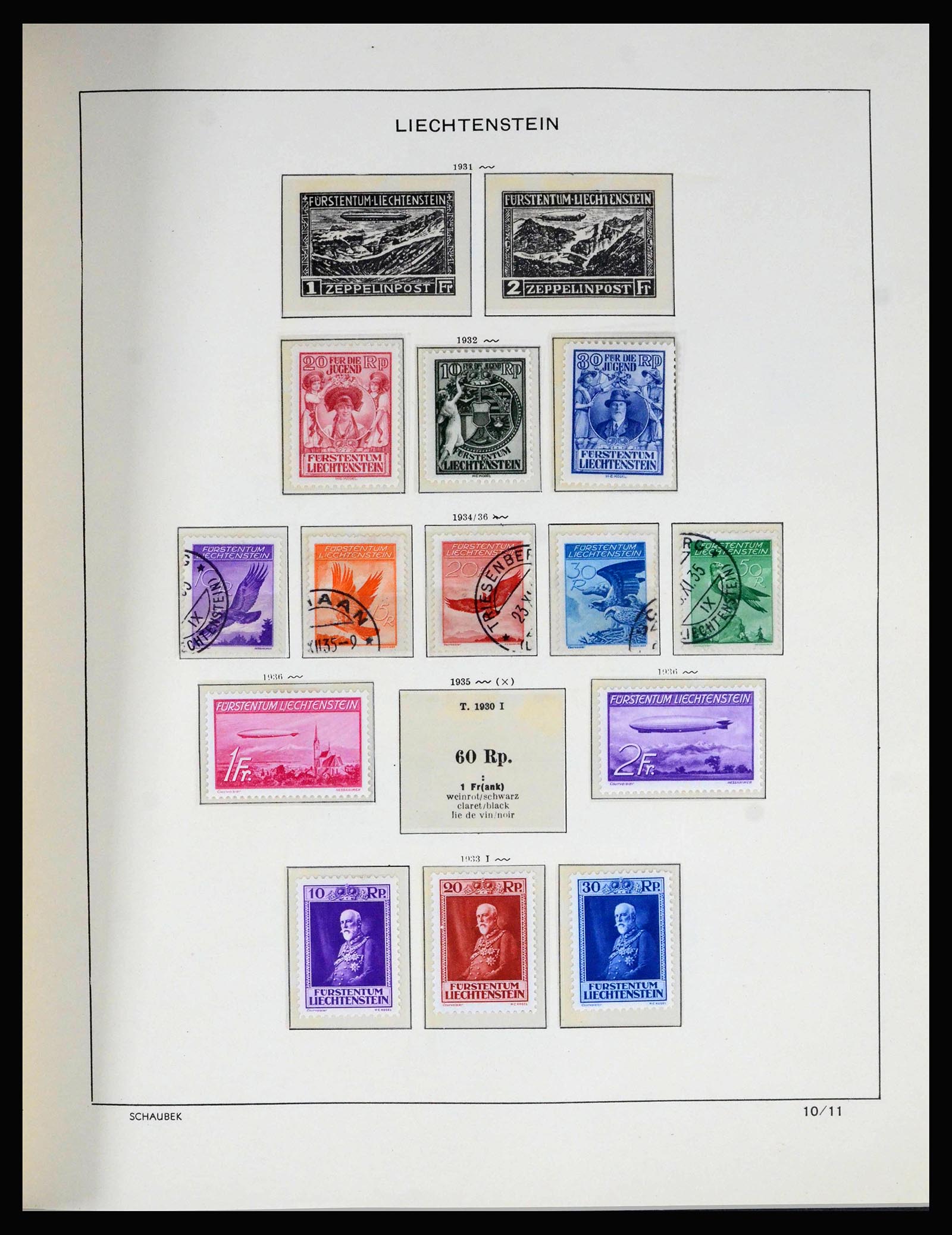 39944 0009 - Stamp collection 39944 Liechtenstein 1912-2020!