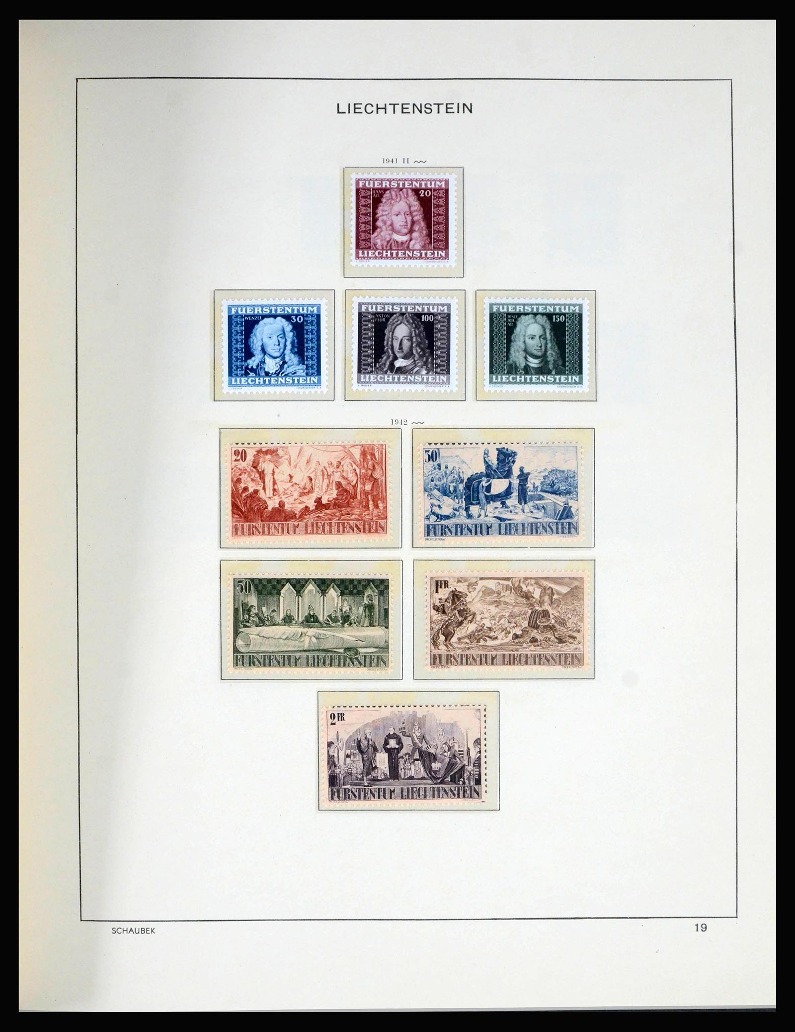 39944 0017 - Stamp collection 39944 Liechtenstein 1912-2020!