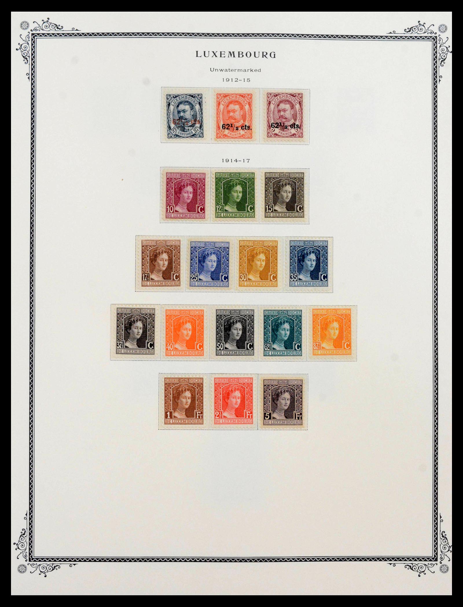 39956 0010 - Stamp collection 39956 Luxembourg 1859-1946.