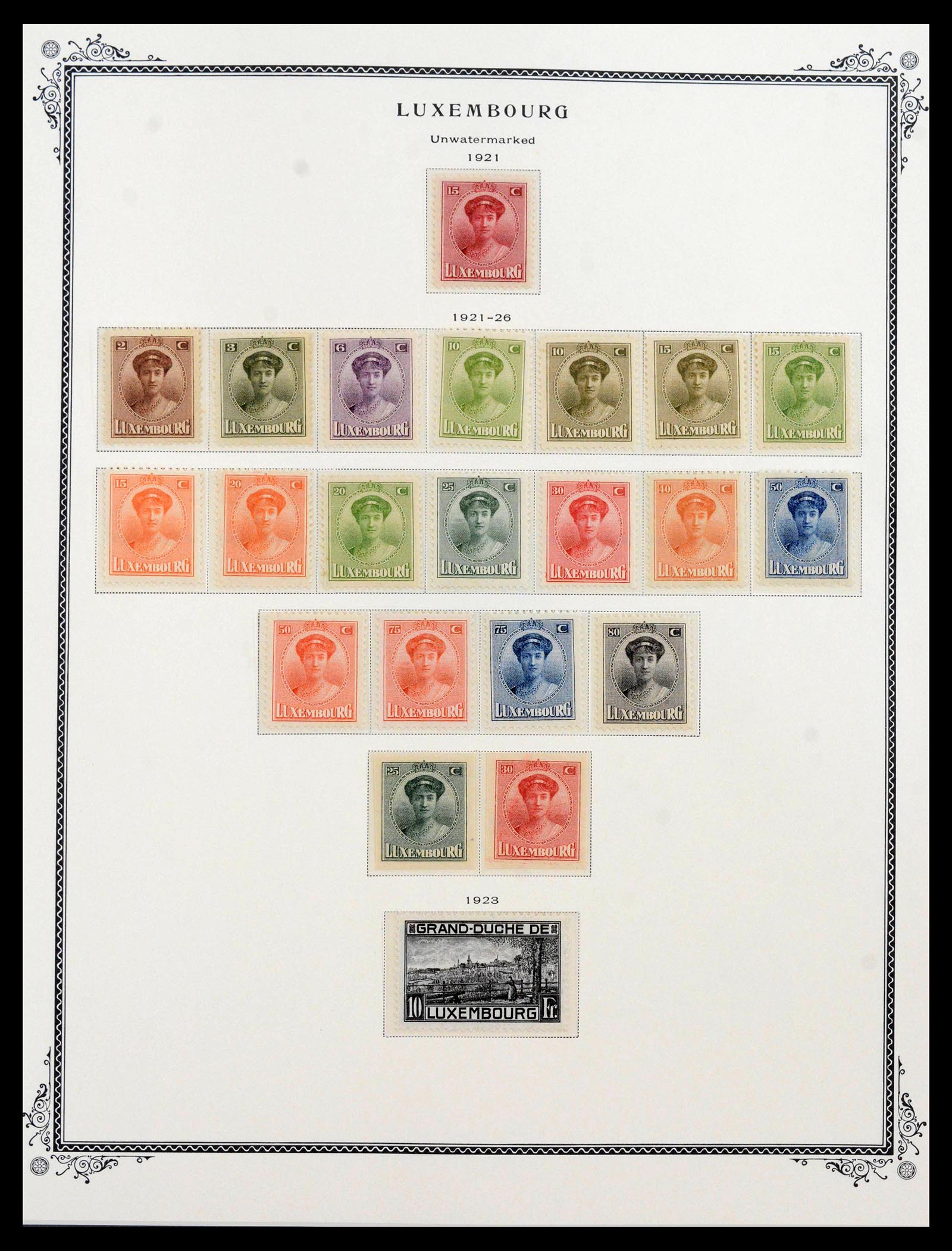 39956 0012 - Stamp collection 39956 Luxembourg 1859-1946.