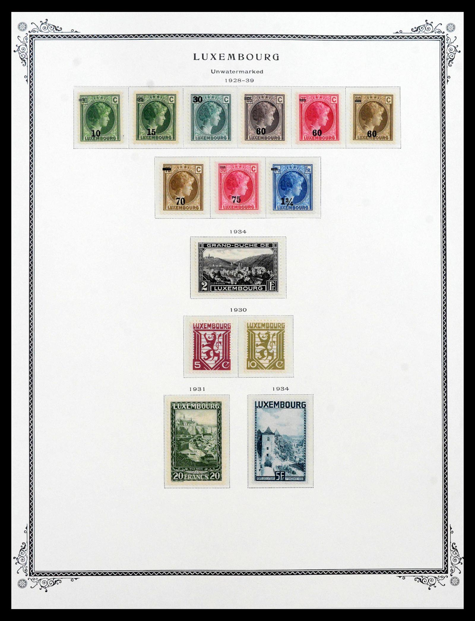 39956 0015 - Stamp collection 39956 Luxembourg 1859-1946.