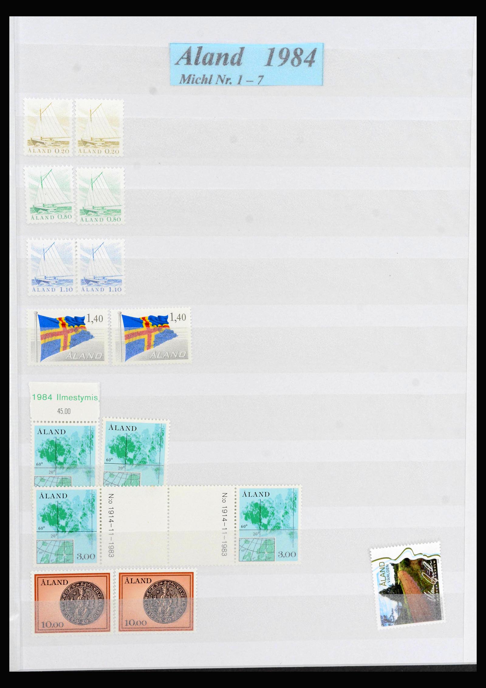 39961 0001 - Stamp collection 39961 Aland 1984-2019!