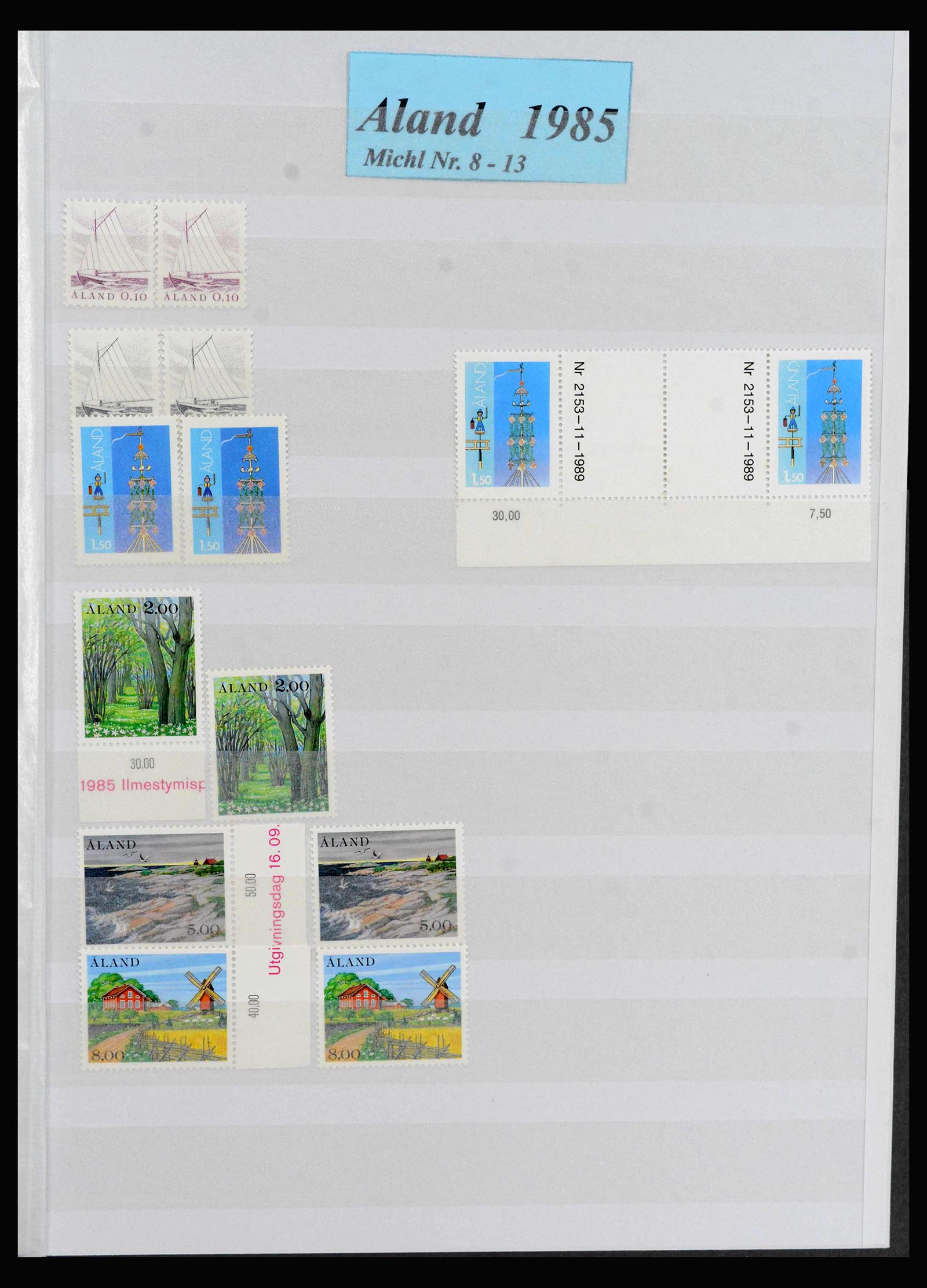 39961 0003 - Stamp collection 39961 Aland 1984-2019!